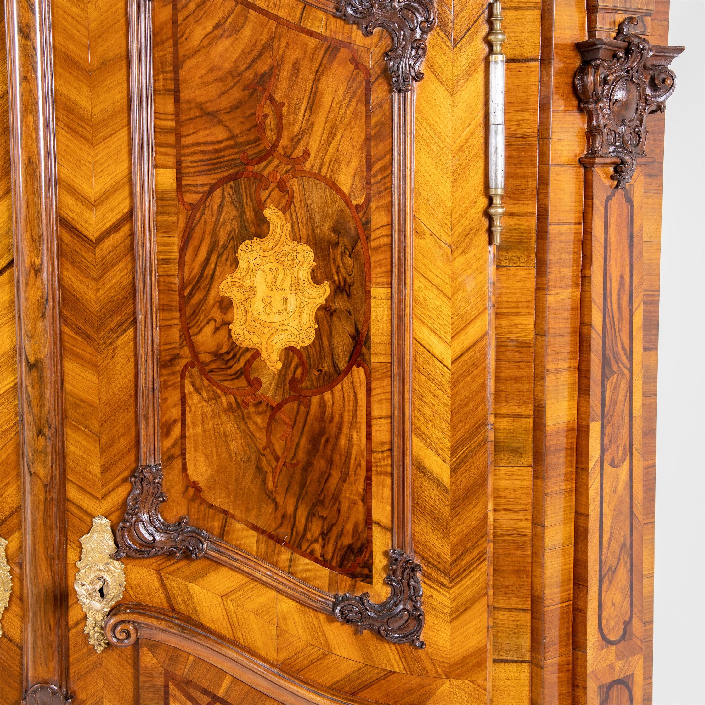 18th Century and Earlier Baroque Cabinet, Munich, Dated 1781