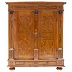 Baroque Cabinet, Salzburg Dated 1727