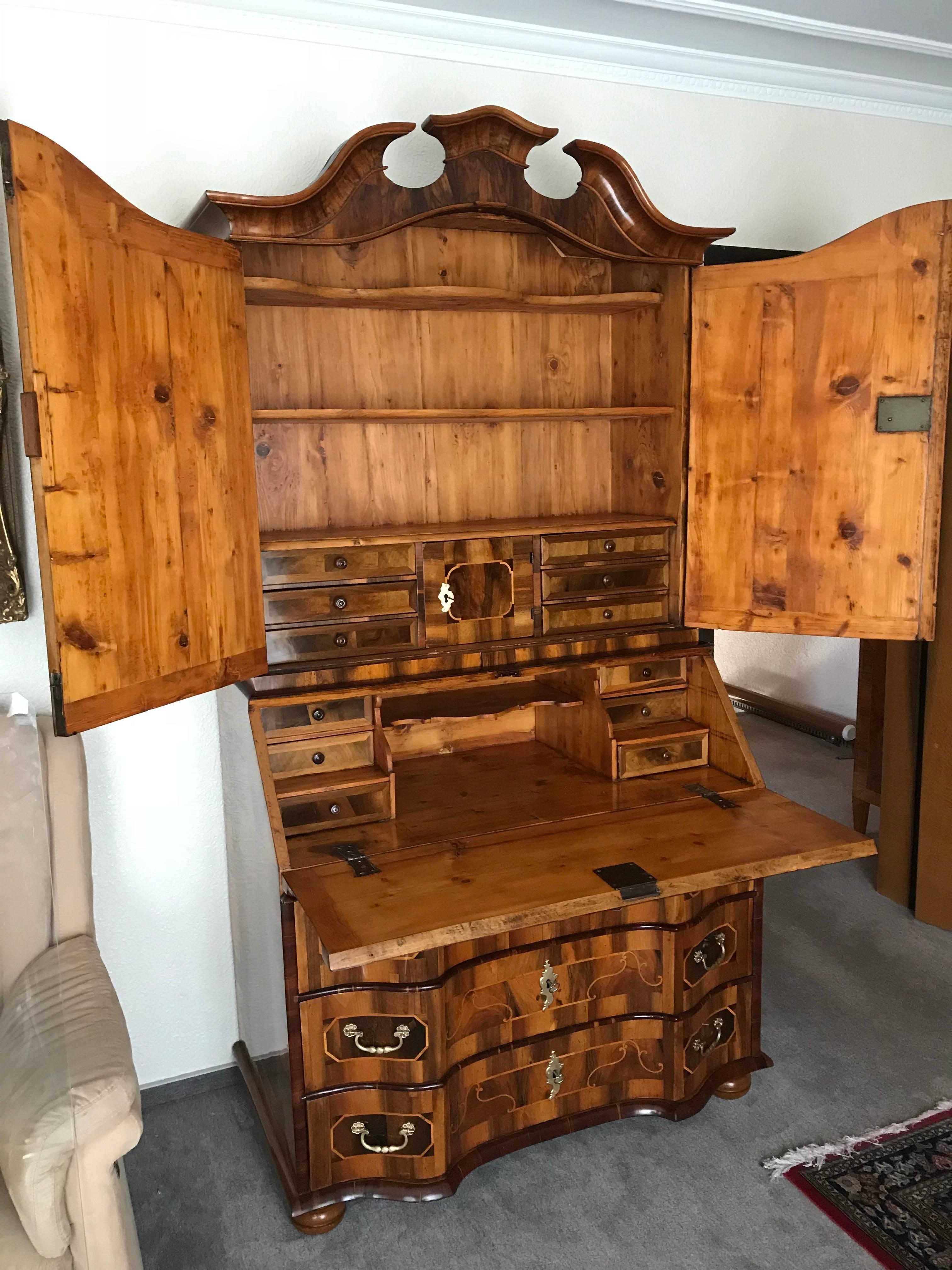 Baroque Cabinet with Secretaire, Germany 1750 For Sale 2