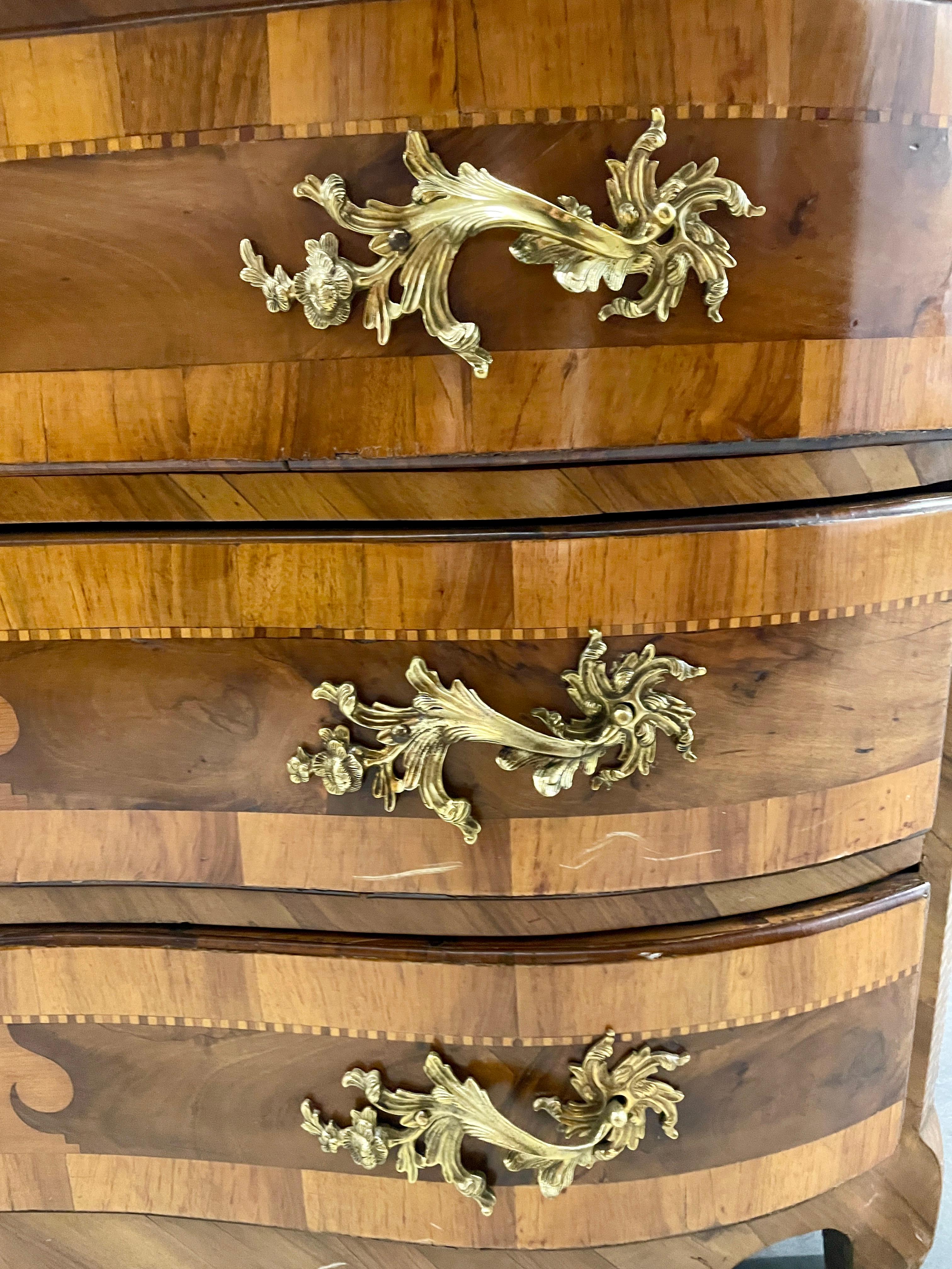 Baroque Meuble de rangement baroque avec secrétaire, Allemagne 1760-70 en vente