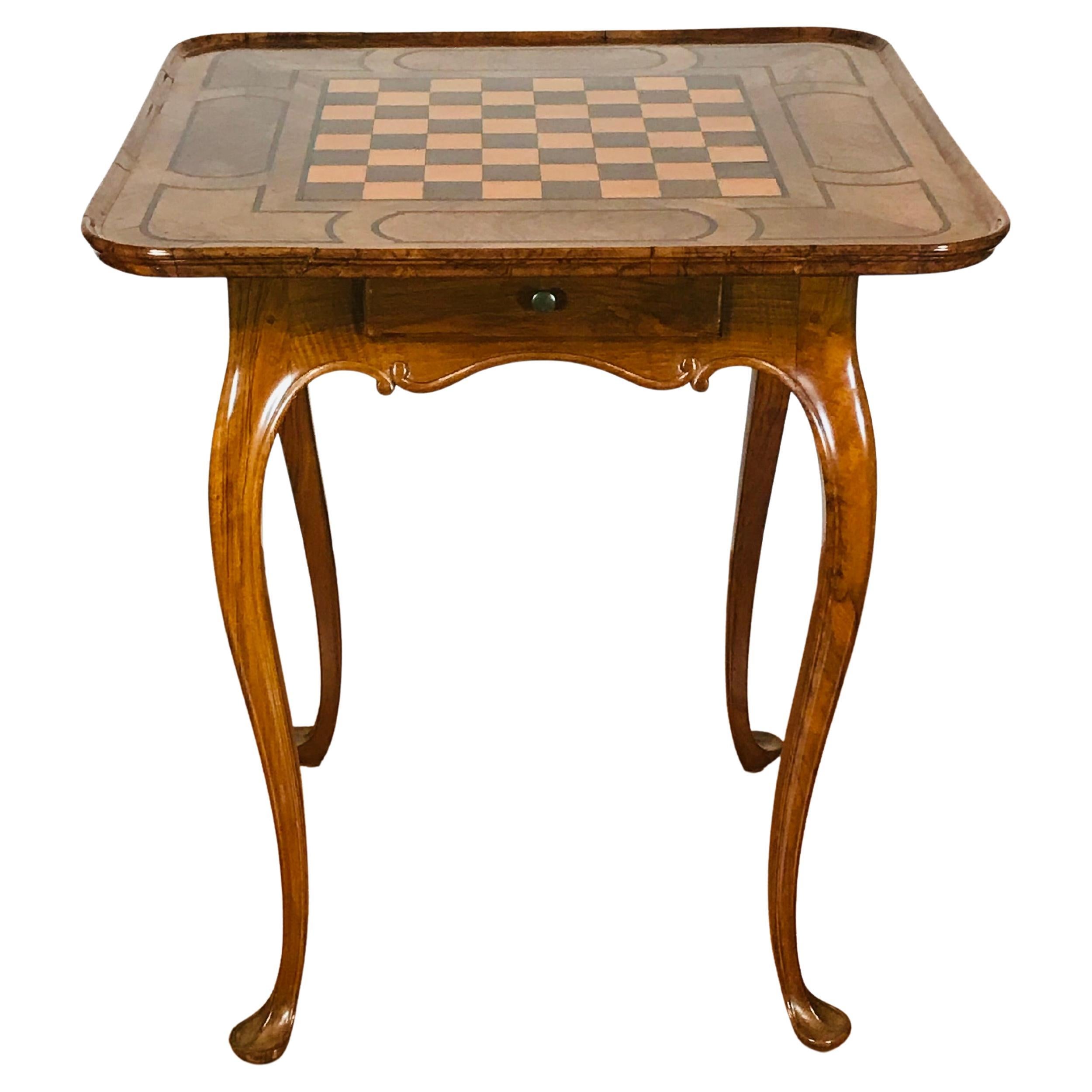 Mesa de ajedrez barroca, Alemania 1750