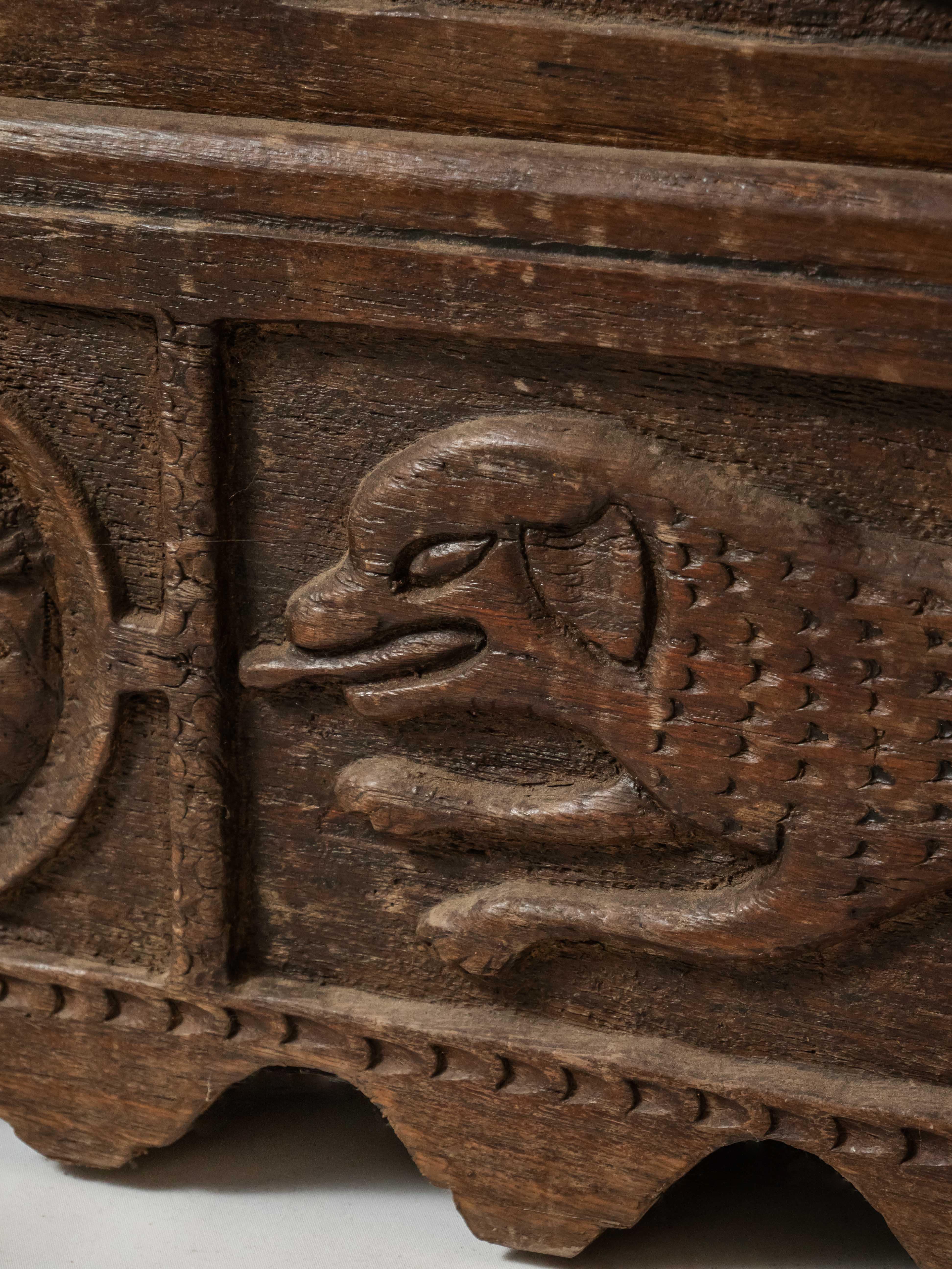 Iron Baroque chest from the 18th century For Sale