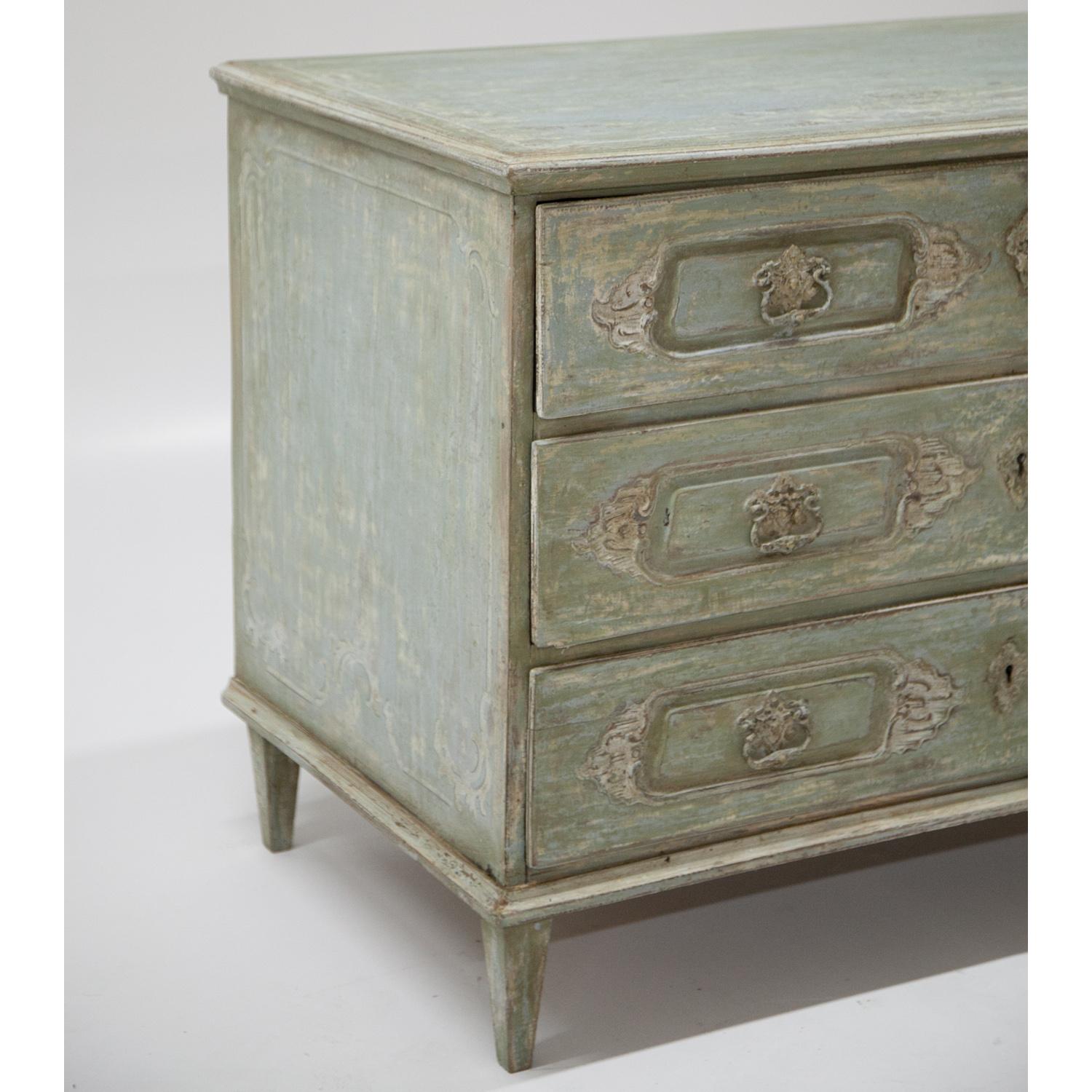 Baroque Chest of Drawers, 18th Century (Handbemalt)