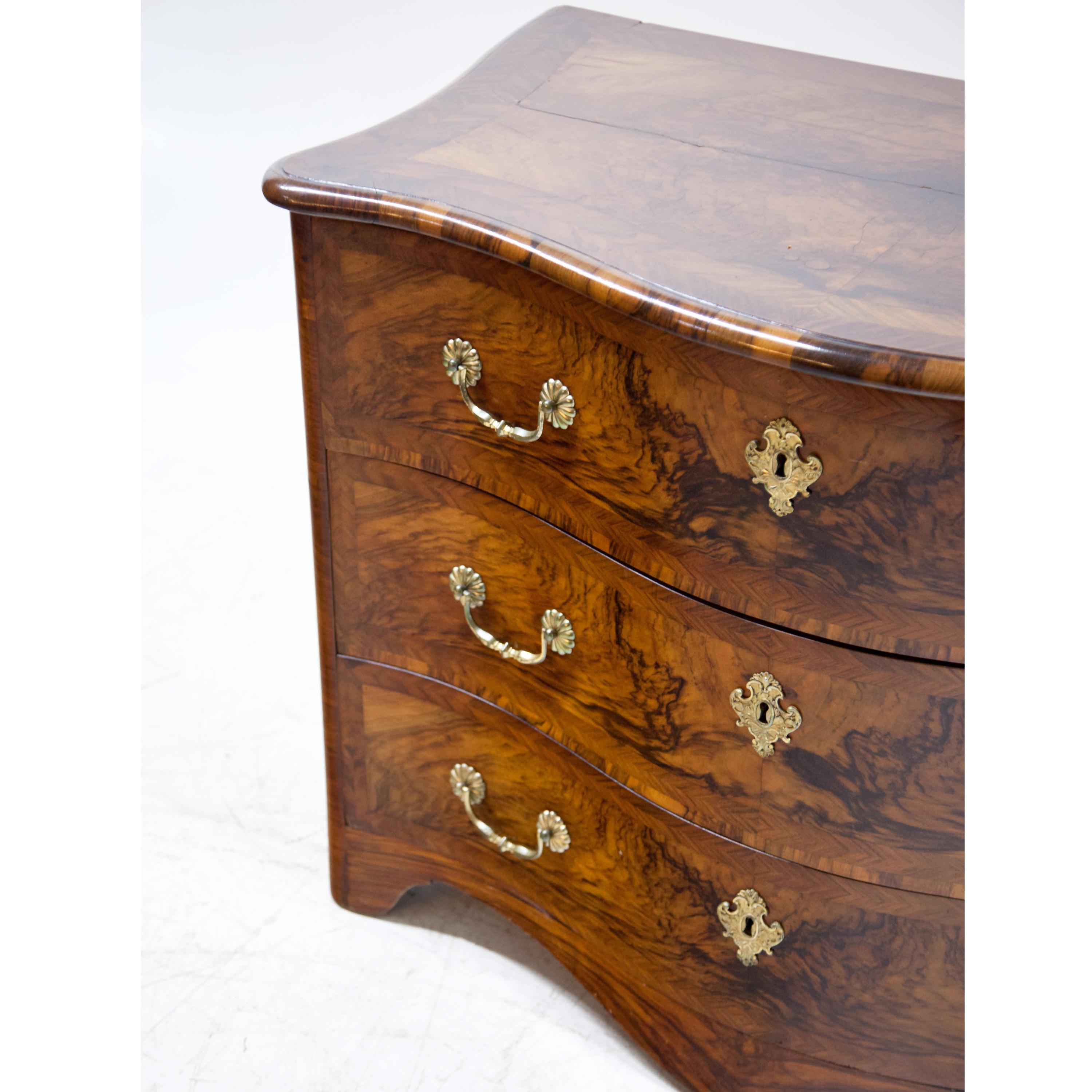18th Century and Earlier Baroque Chest of Drawers, German, 18th Century