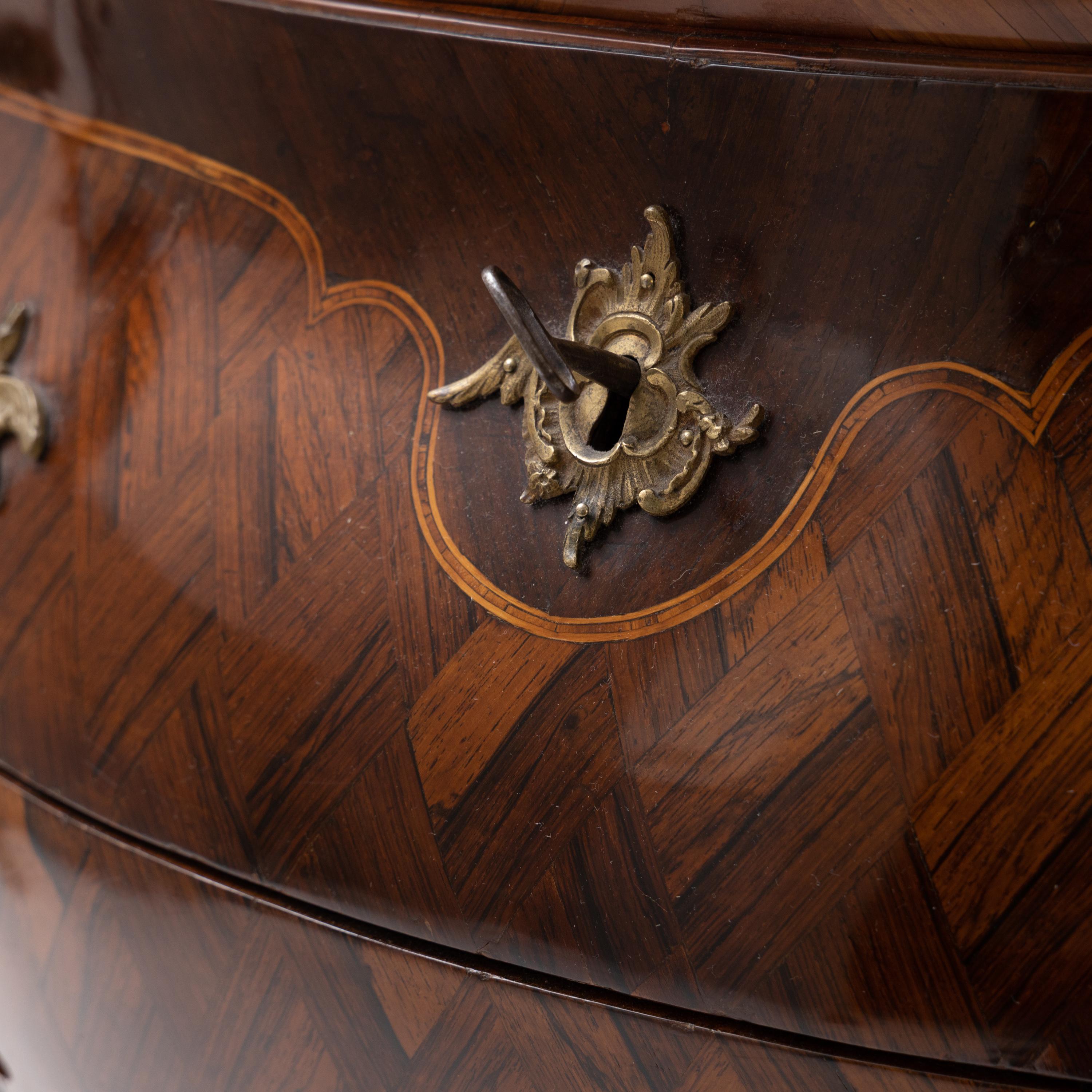Baroque Chest of Drawers, Niclas Korp, Sweden, c. 1775 For Sale 4