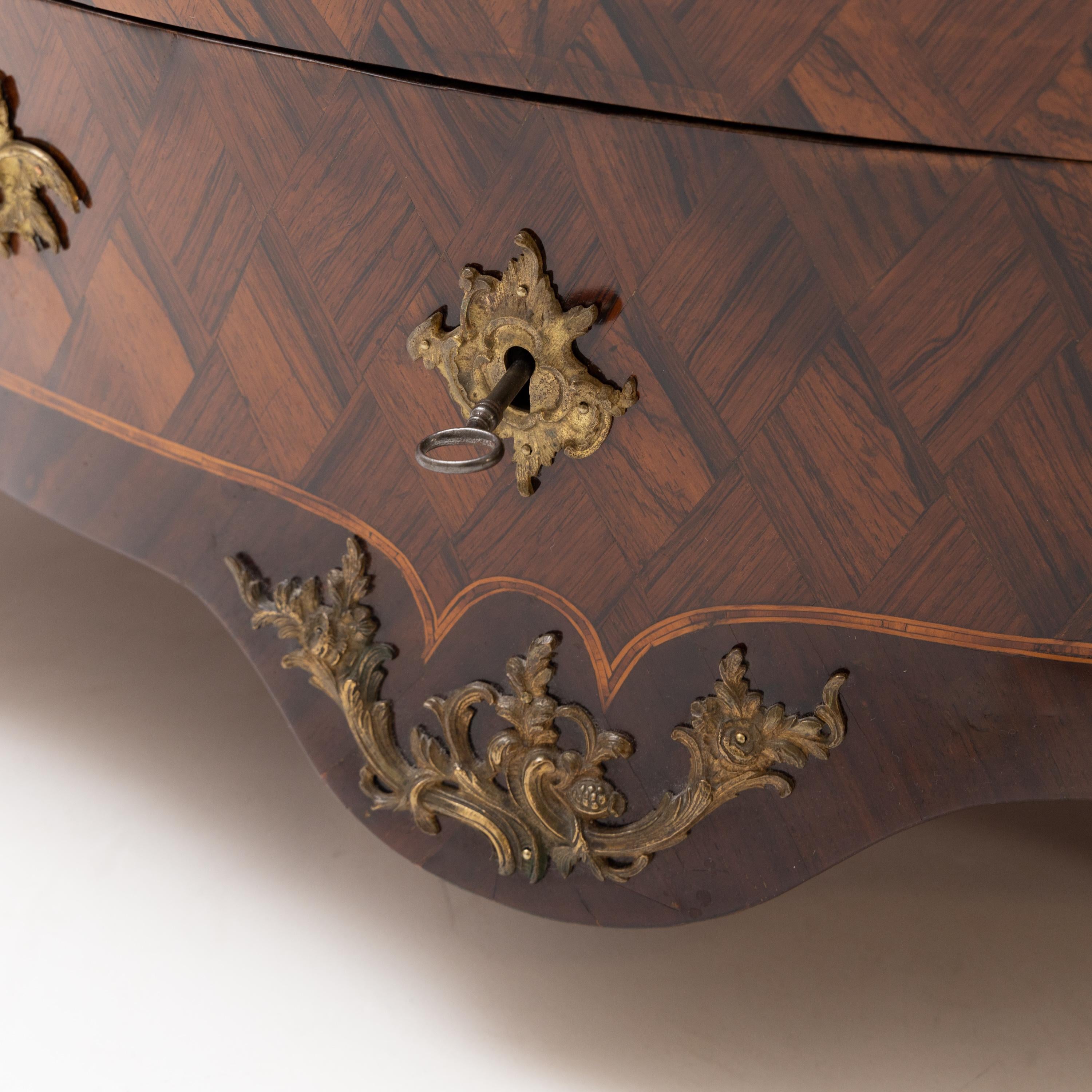 Baroque Chest of Drawers, Niclas Korp, Sweden, c. 1775 For Sale 5