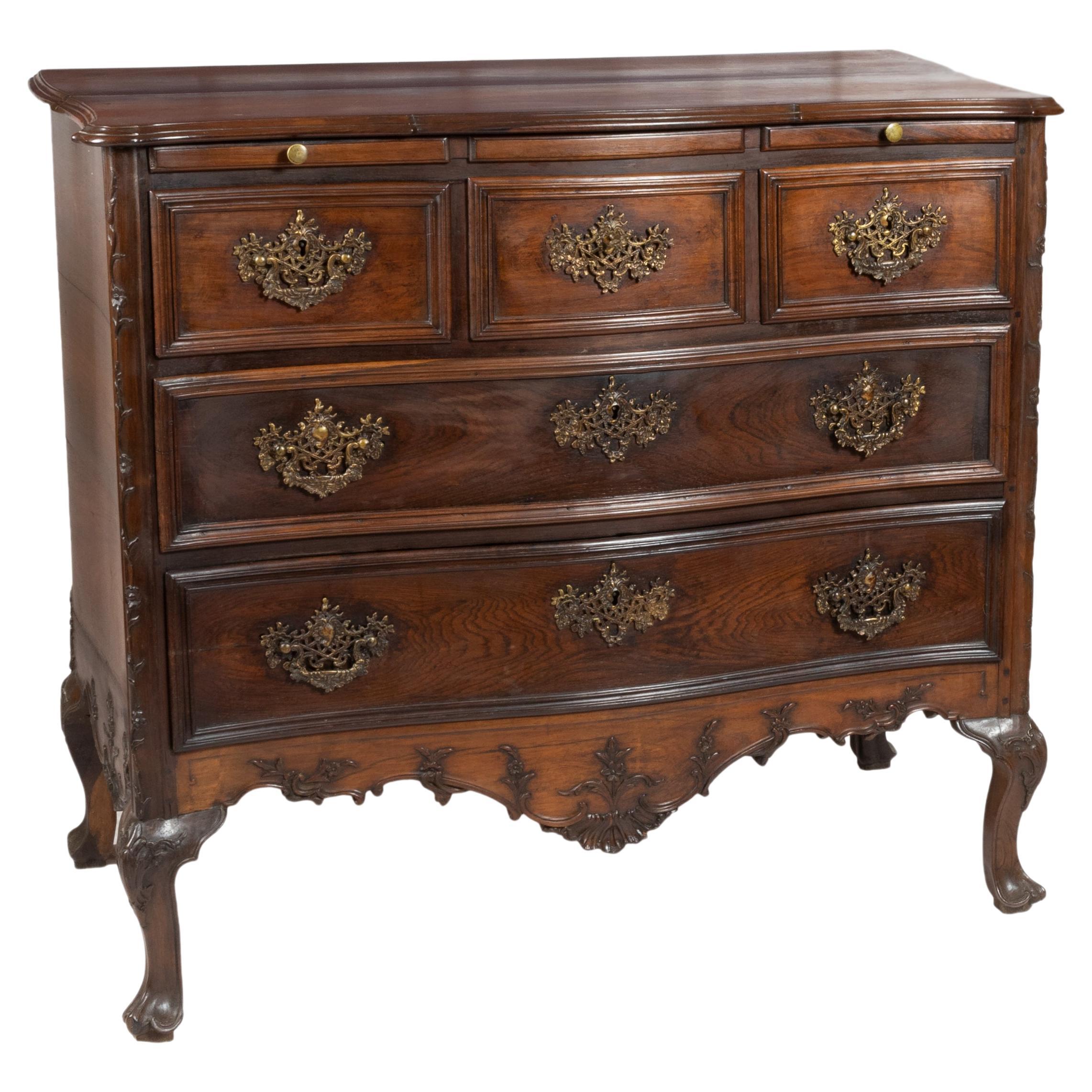 Baroque Chest Of Drawers, Portugal, 18th Century For Sale