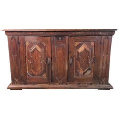 Baroque Chest of Drawers Solid Oak Dated 1784