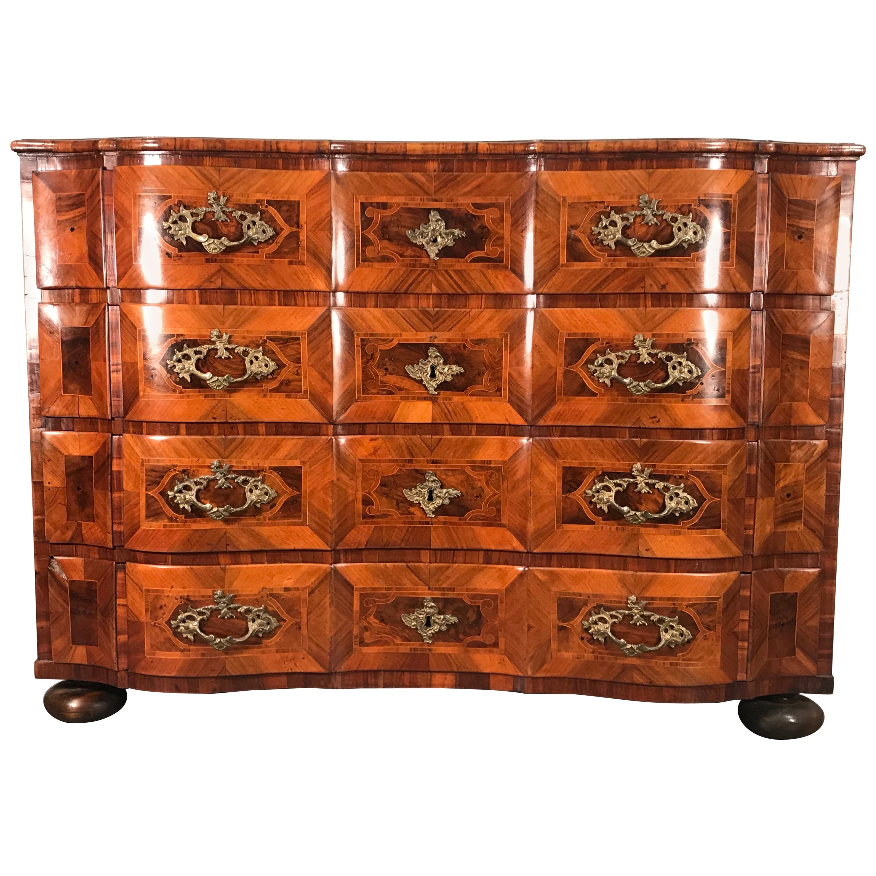 Baroque Chest of Drawers, Southern Germany 1750, Walnut