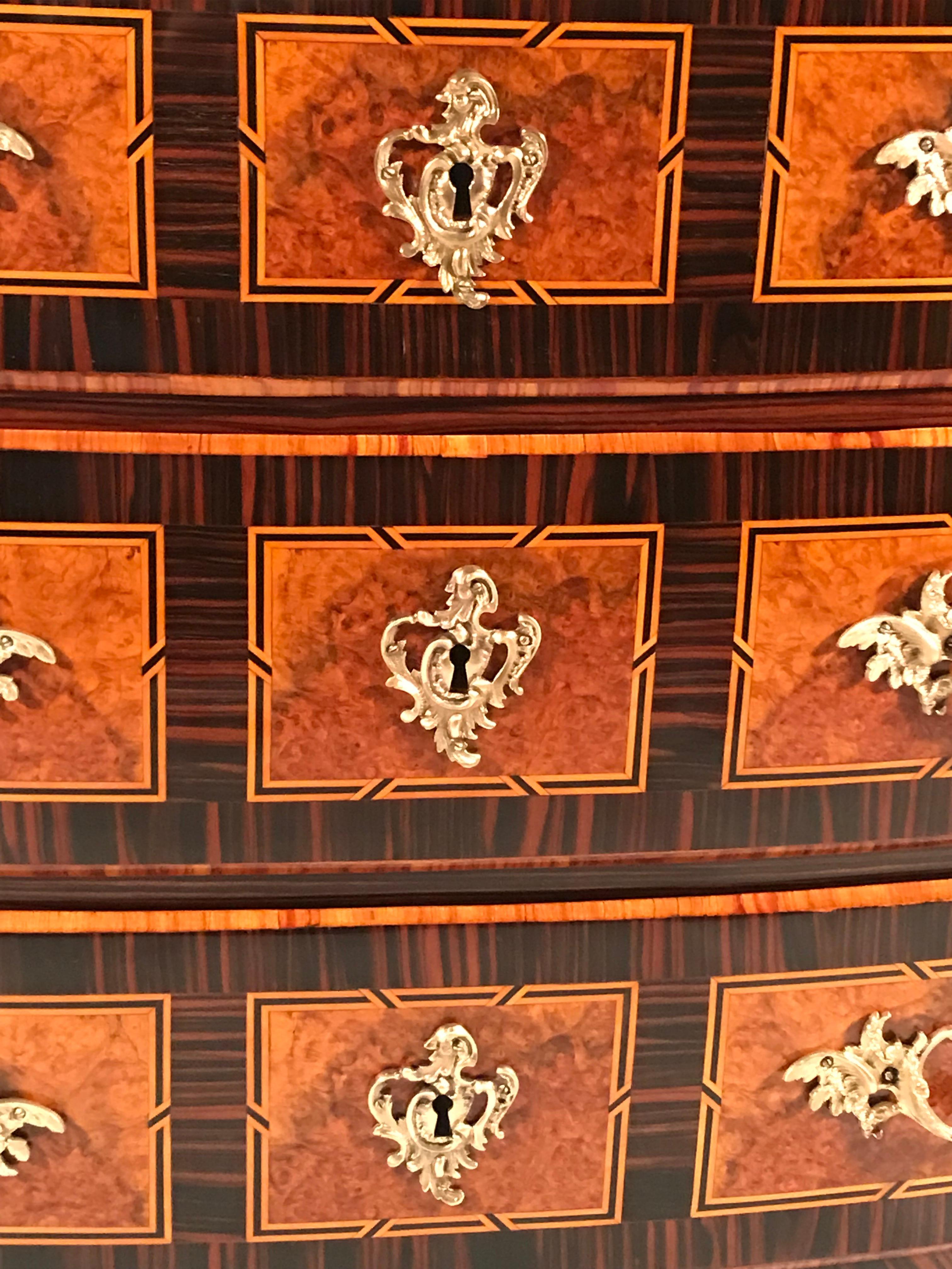 Swiss Baroque Chest of Drawers, Switzerland, 18th Century For Sale
