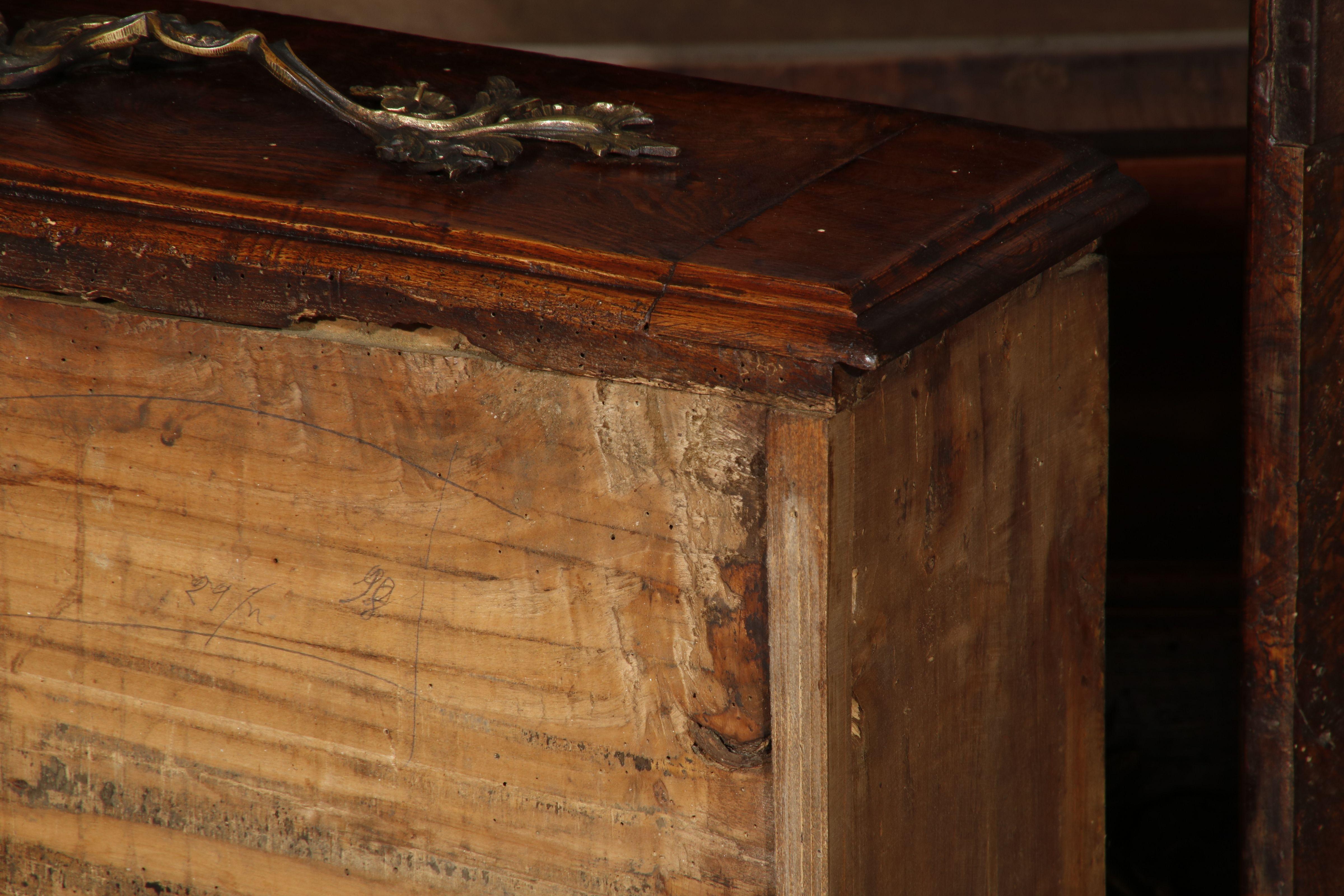 Baroque Chest with Beautiful Patina Walnut Ash, 18th Century 13