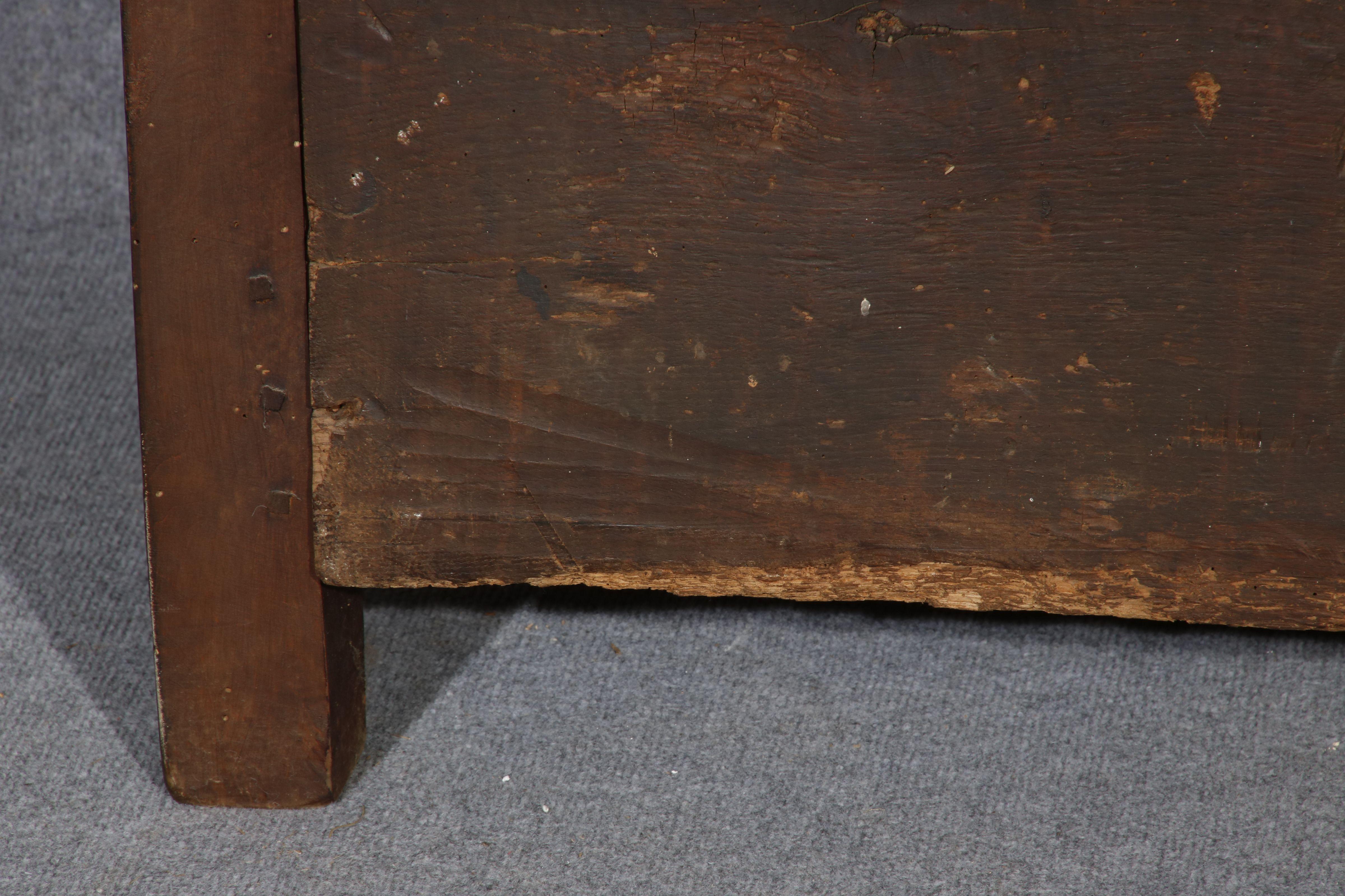 Baroque Chest with Beautiful Patina Walnut Ash, 18th Century 12