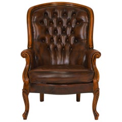 Vintage Baroque Chesterfield High Back Wing Chair