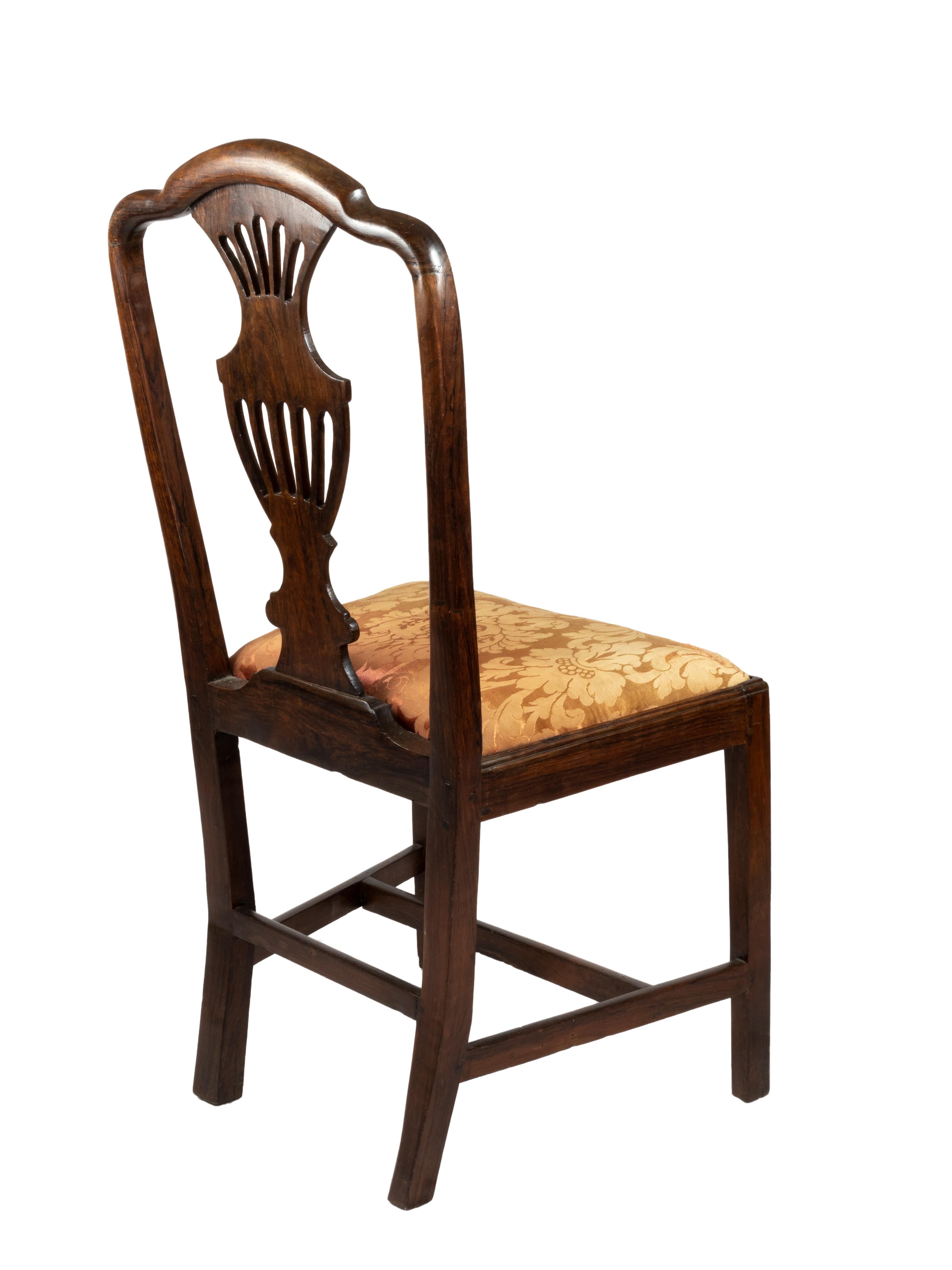 Chaise baroque de style Chippendale, 19e siècle Bon état - En vente à Lisbon, PT