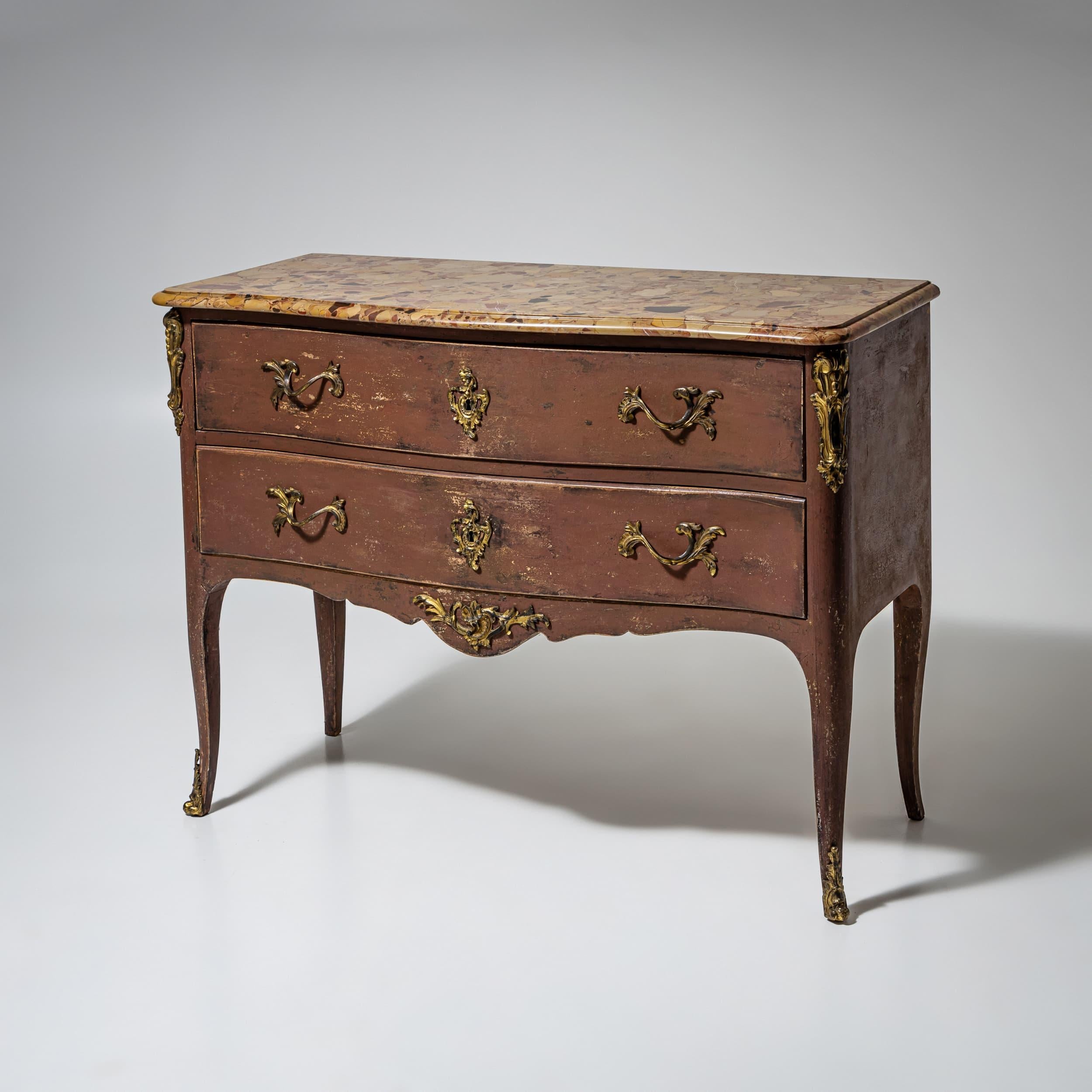 Barocco Commode barocca, Francia, XVIII-XIX secolo