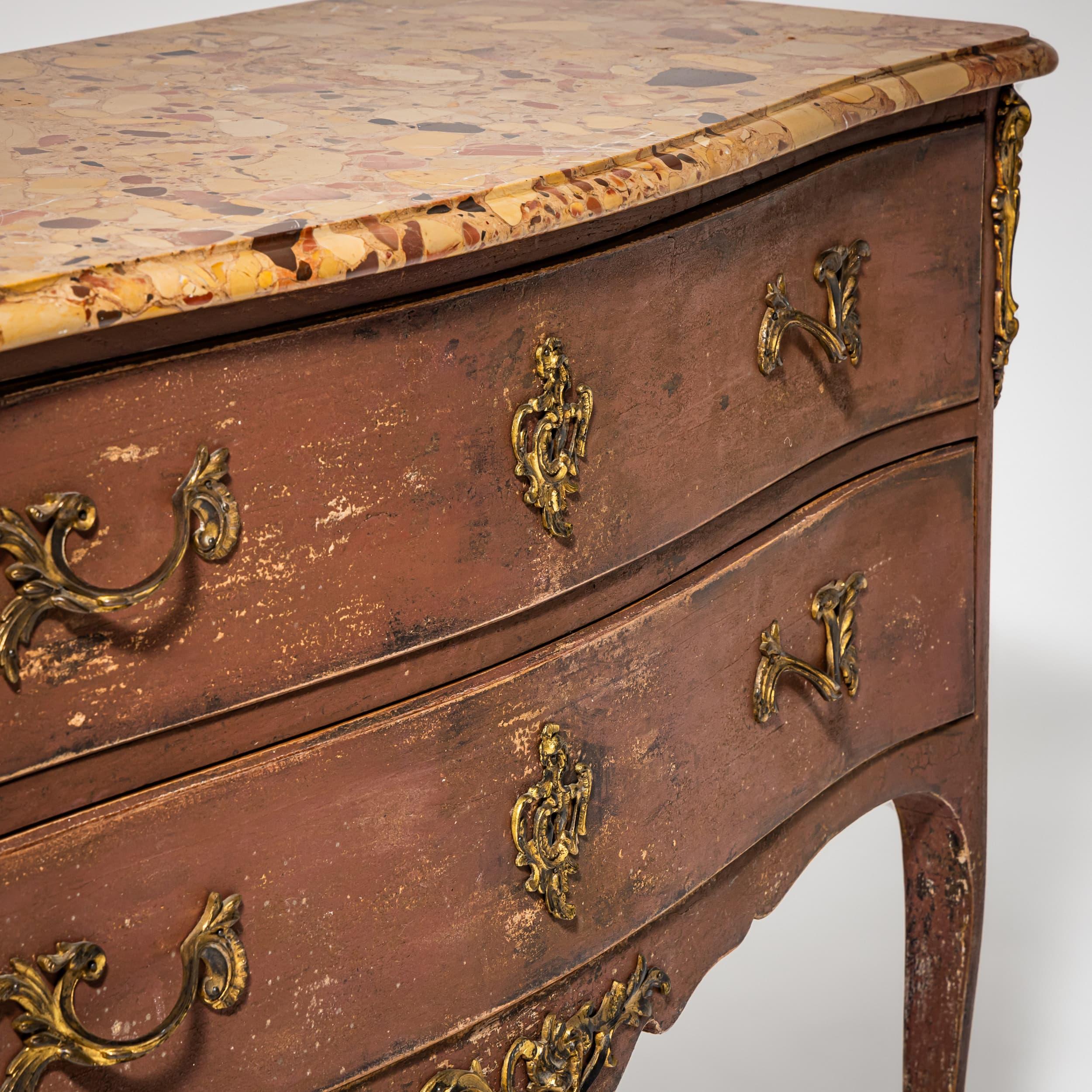 Bronzo Commode barocca, Francia, XVIII-XIX secolo