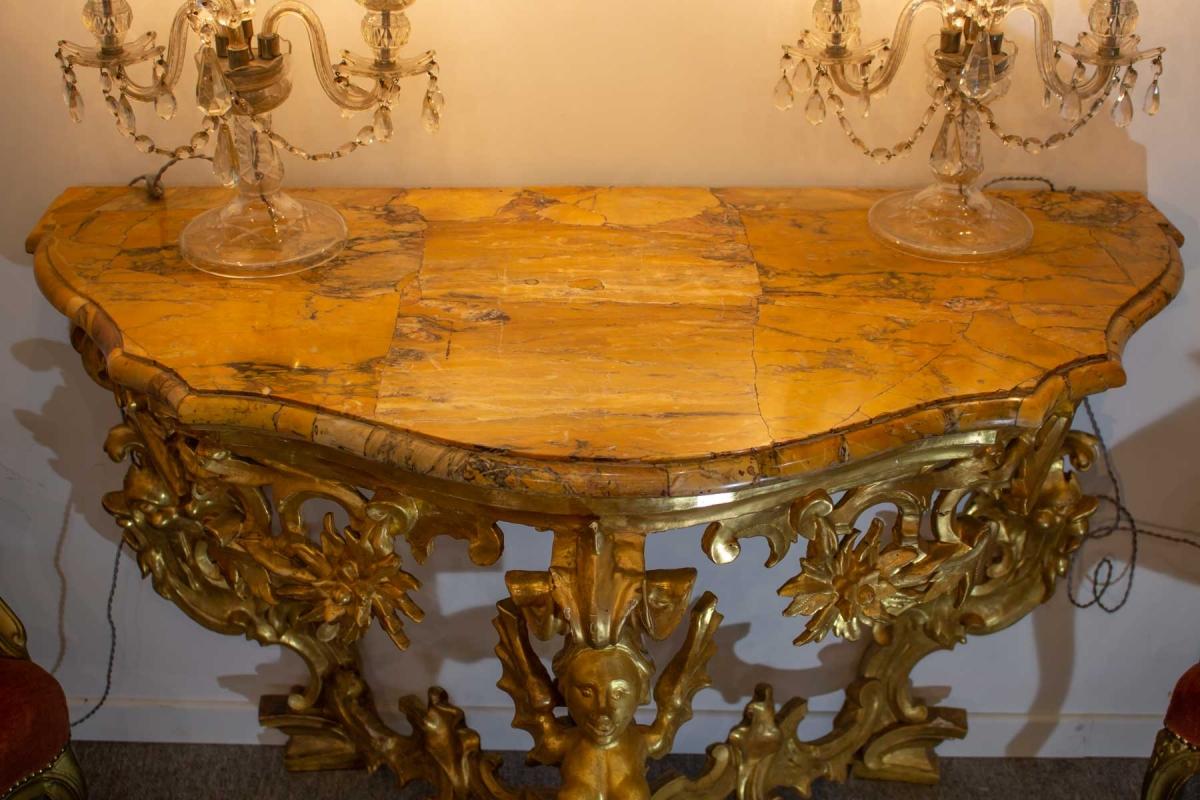 Gilt Baroque Console