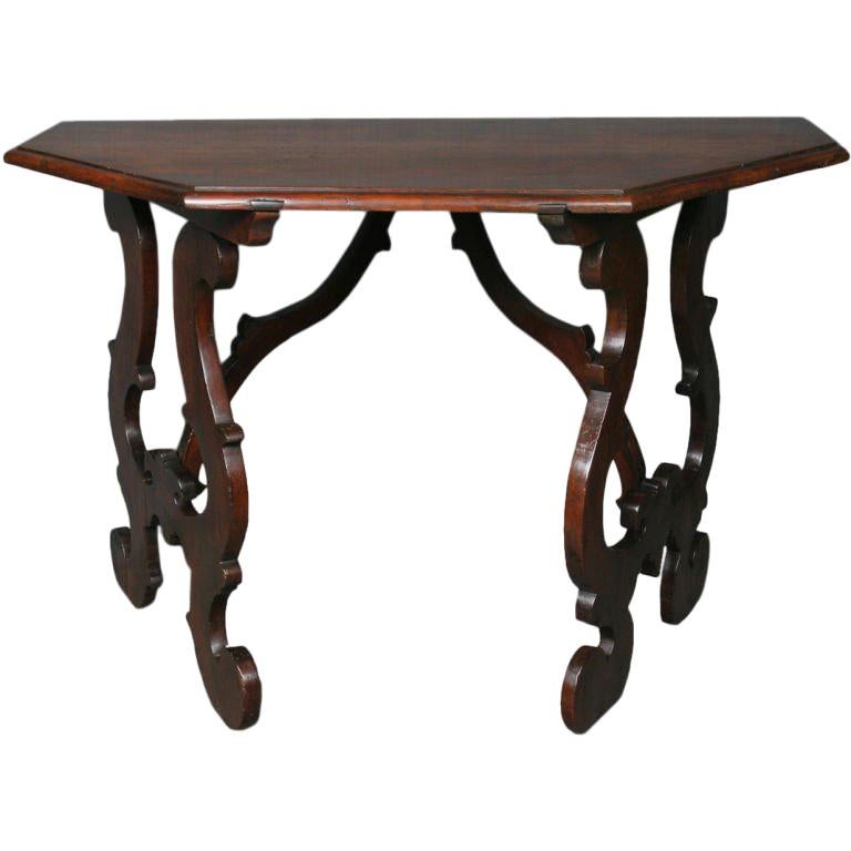 Italian Tuscan Baroque Console Table For Sale