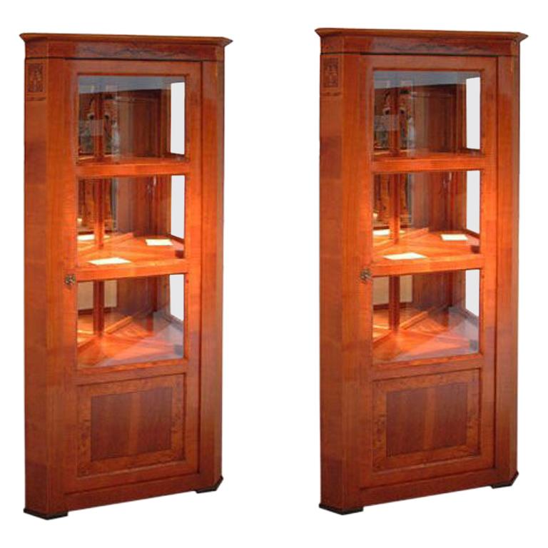 Baroque Corner Display Cabinets For Sale