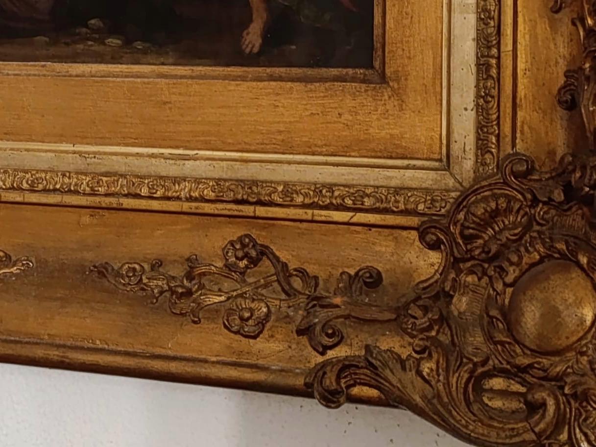 Crocifissione barocca di Cristo, dipinto religioso, olio su rame, XVII secolo in vendita 2
