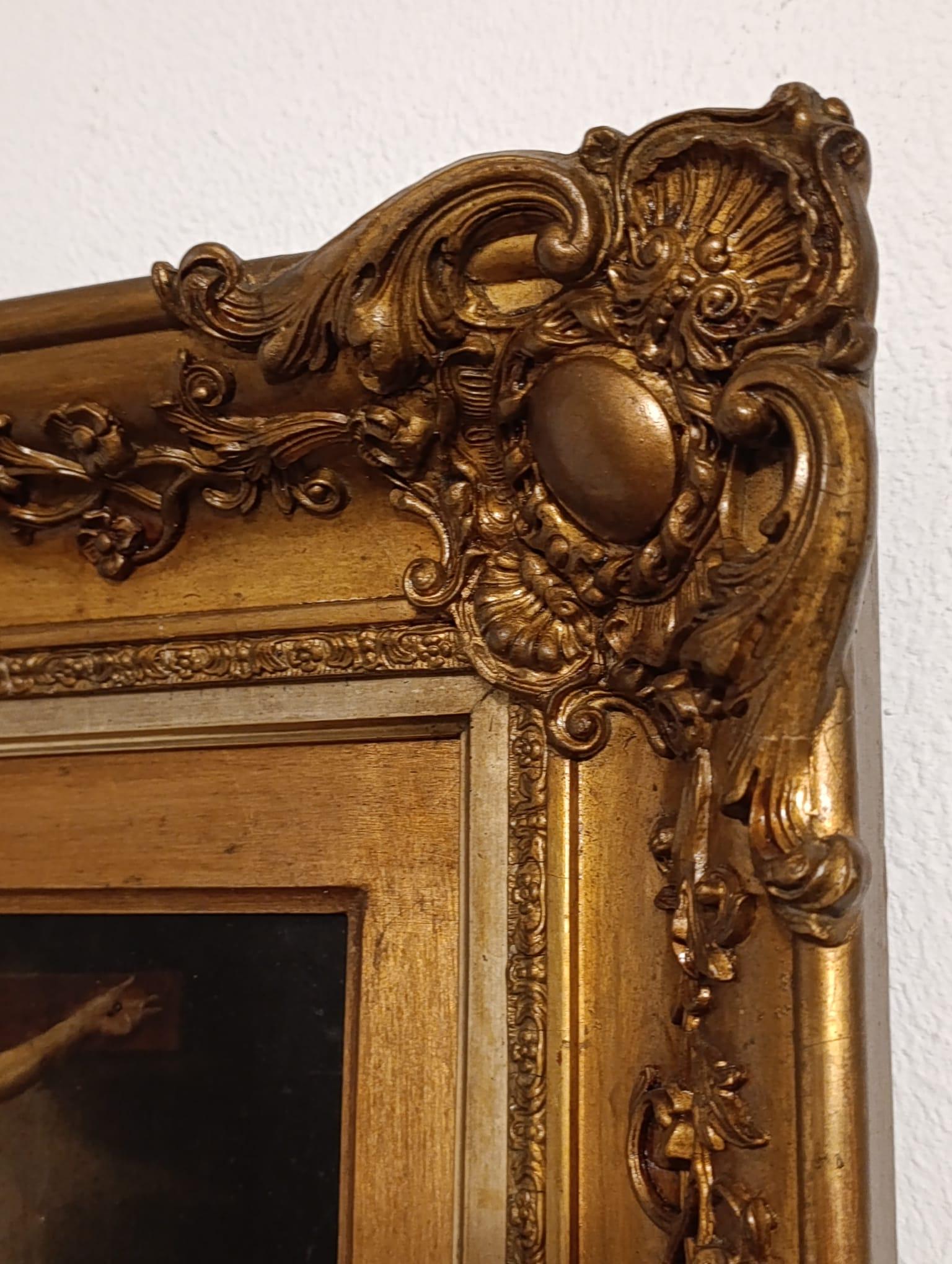 Fino al XVIII secolo Crocifissione barocca di Cristo, dipinto religioso, olio su rame, XVII secolo in vendita