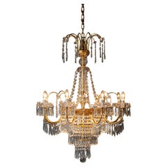 Baroque Crystal Chandelier Solid Brass Grand Classic Pendant Light