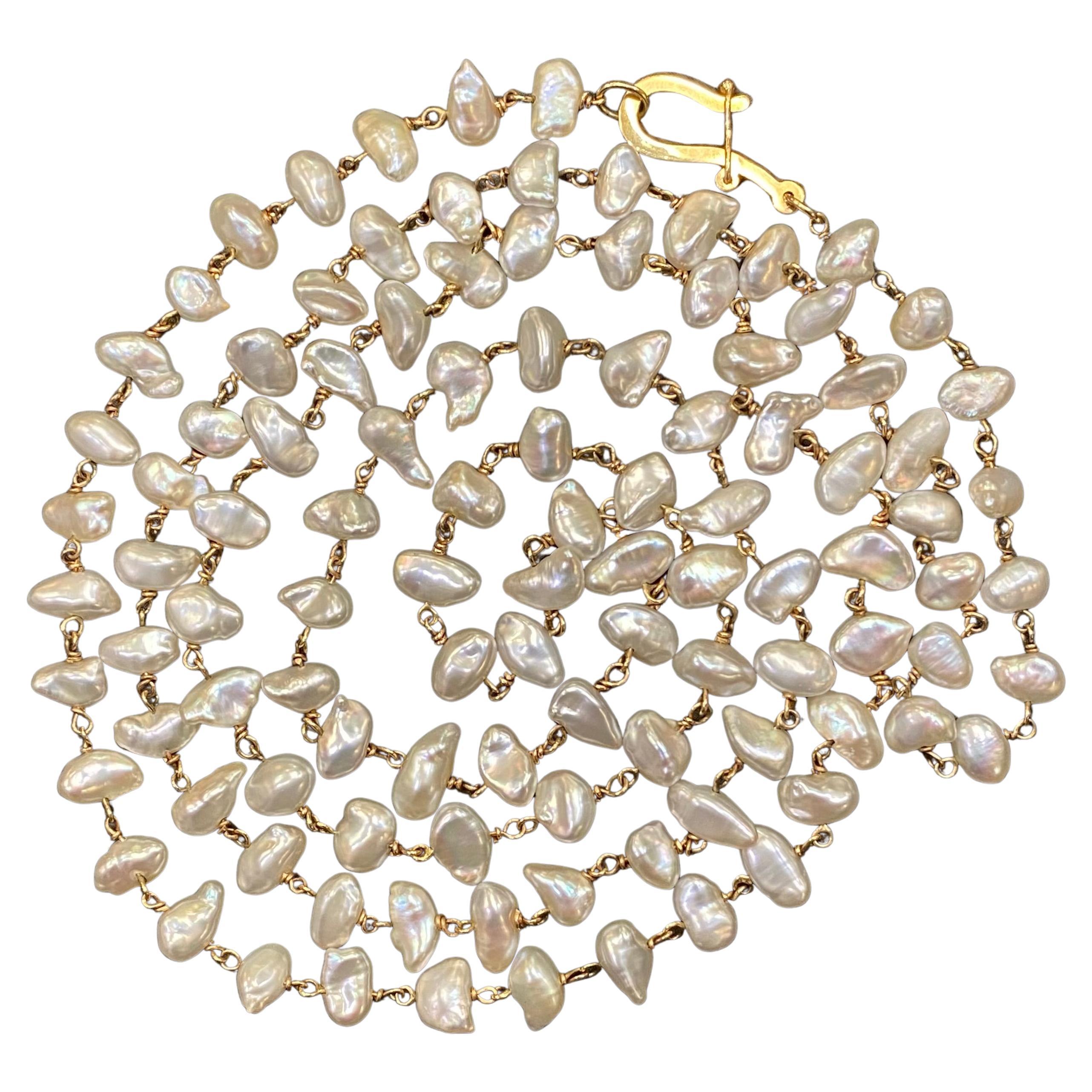 Baroque Cultured Pearl Strand Necklace