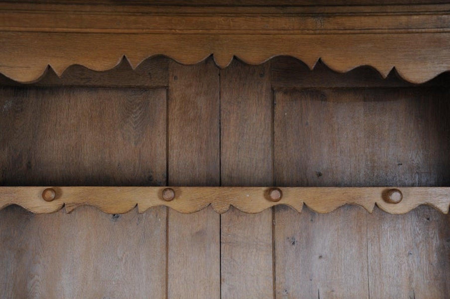Armario barroco / armario de cocina, roble claro, hacia 1840 siglo XIX en venta