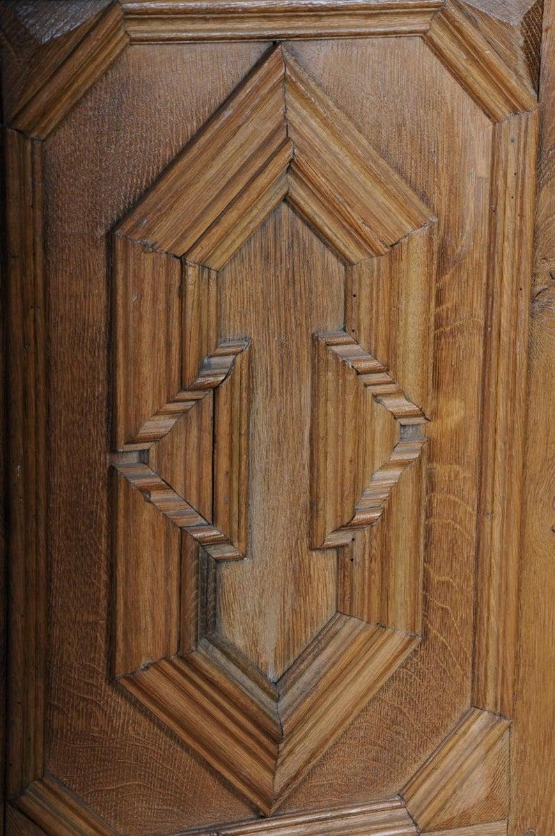 Armario barroco / armario de cocina, roble claro, hacia 1840 en venta 1