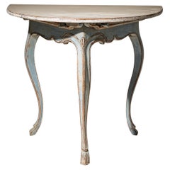Console baroque Demi-Lune de style provençal, XVIIIe siècle