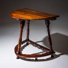 Baroque Demi-Lune Console Table, 18th Century