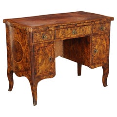 Baroque Desk Walnut Italy XVIII Century