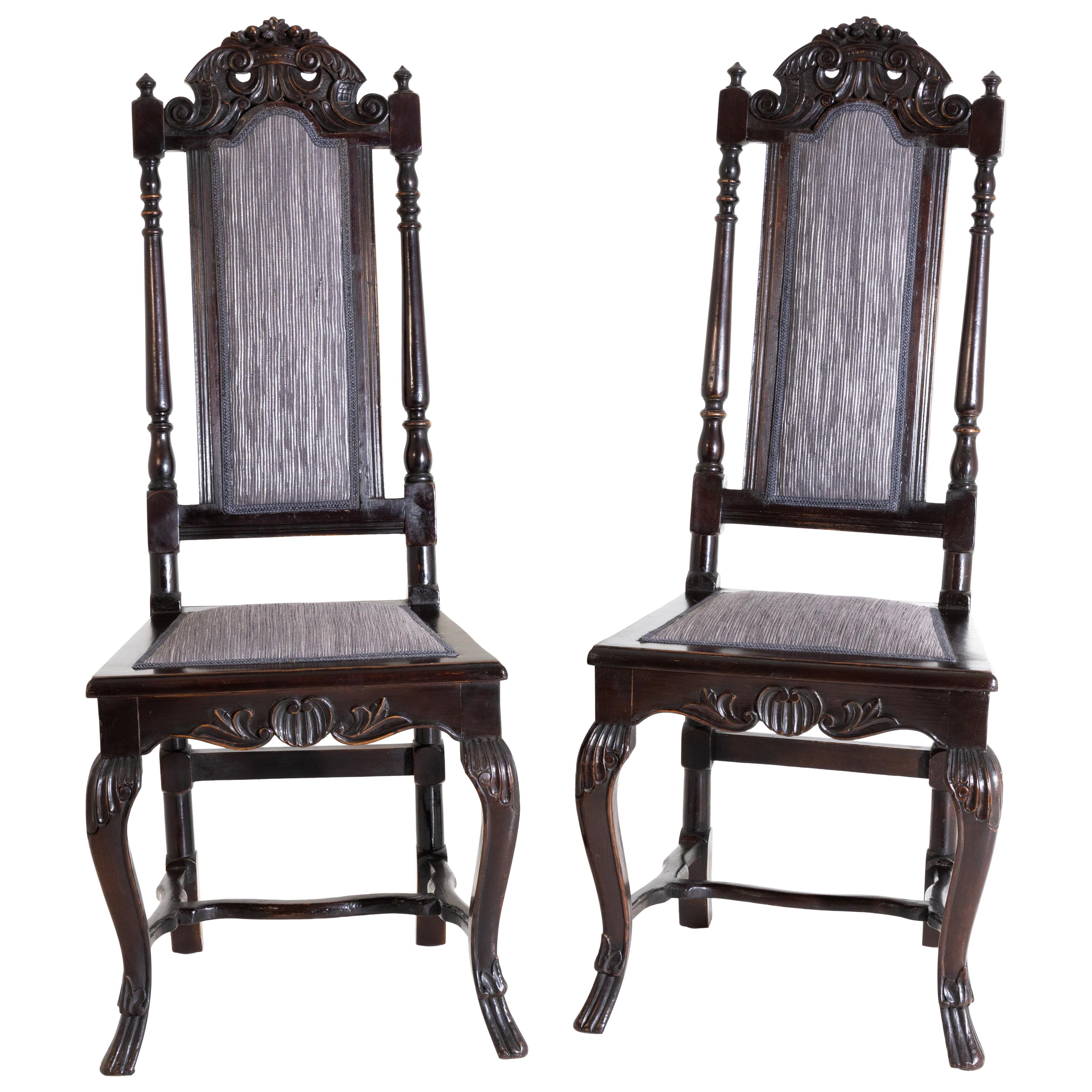 Baroque Dining Room Chairs, Saxony / Germany, 18th Century