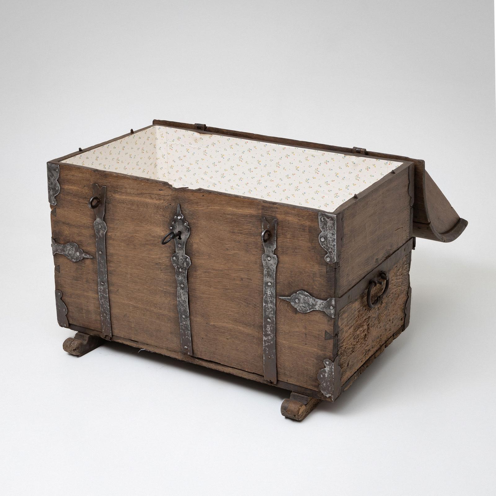 German Baroque Domed Chest, First Half of the 18th Century For Sale