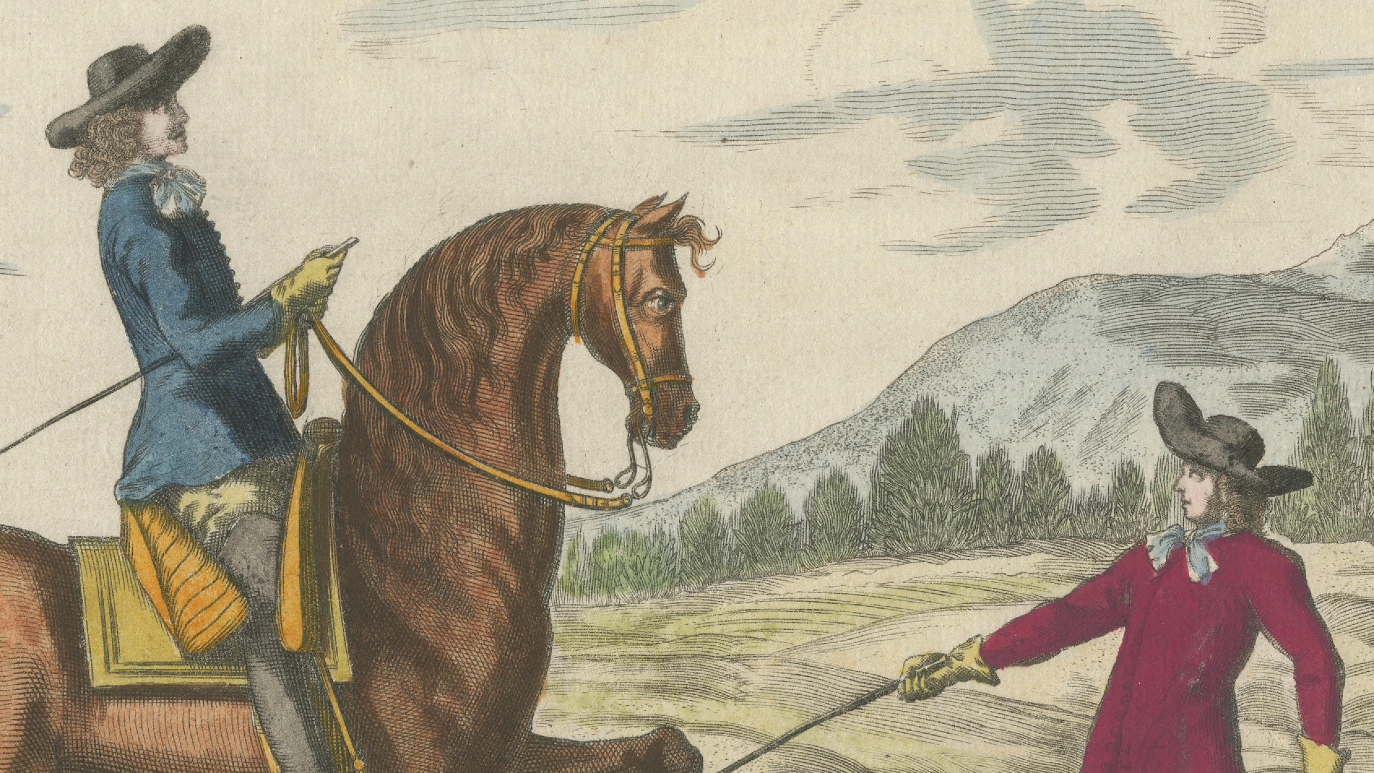 Baroque Dressage Horse in Collection – Georg Simon Winter, 1678