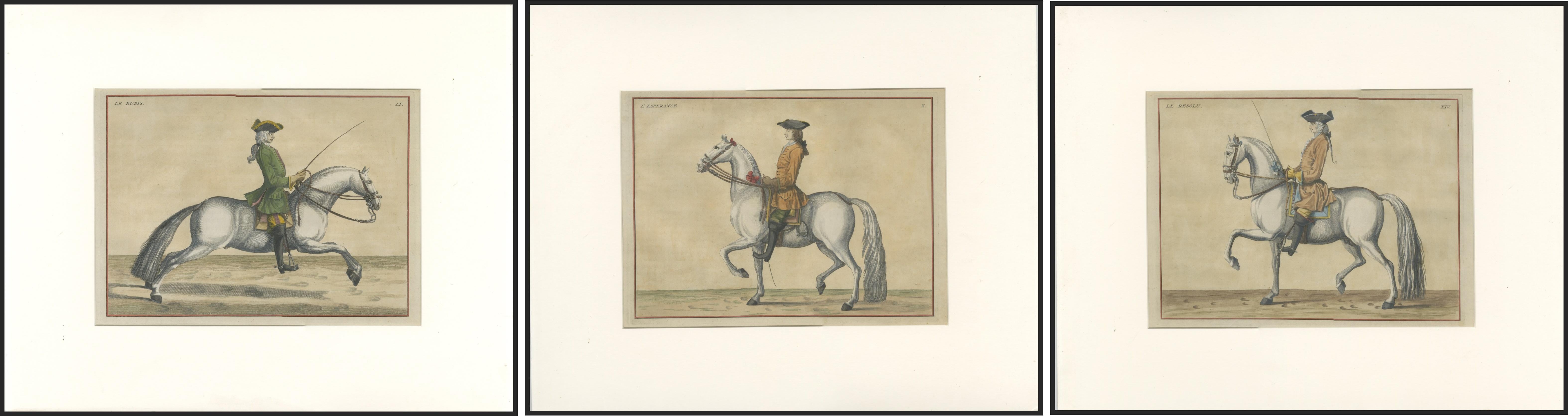 Baroque Dressage Horses – Reitschule des Baron d’Eisenberg, c.1730