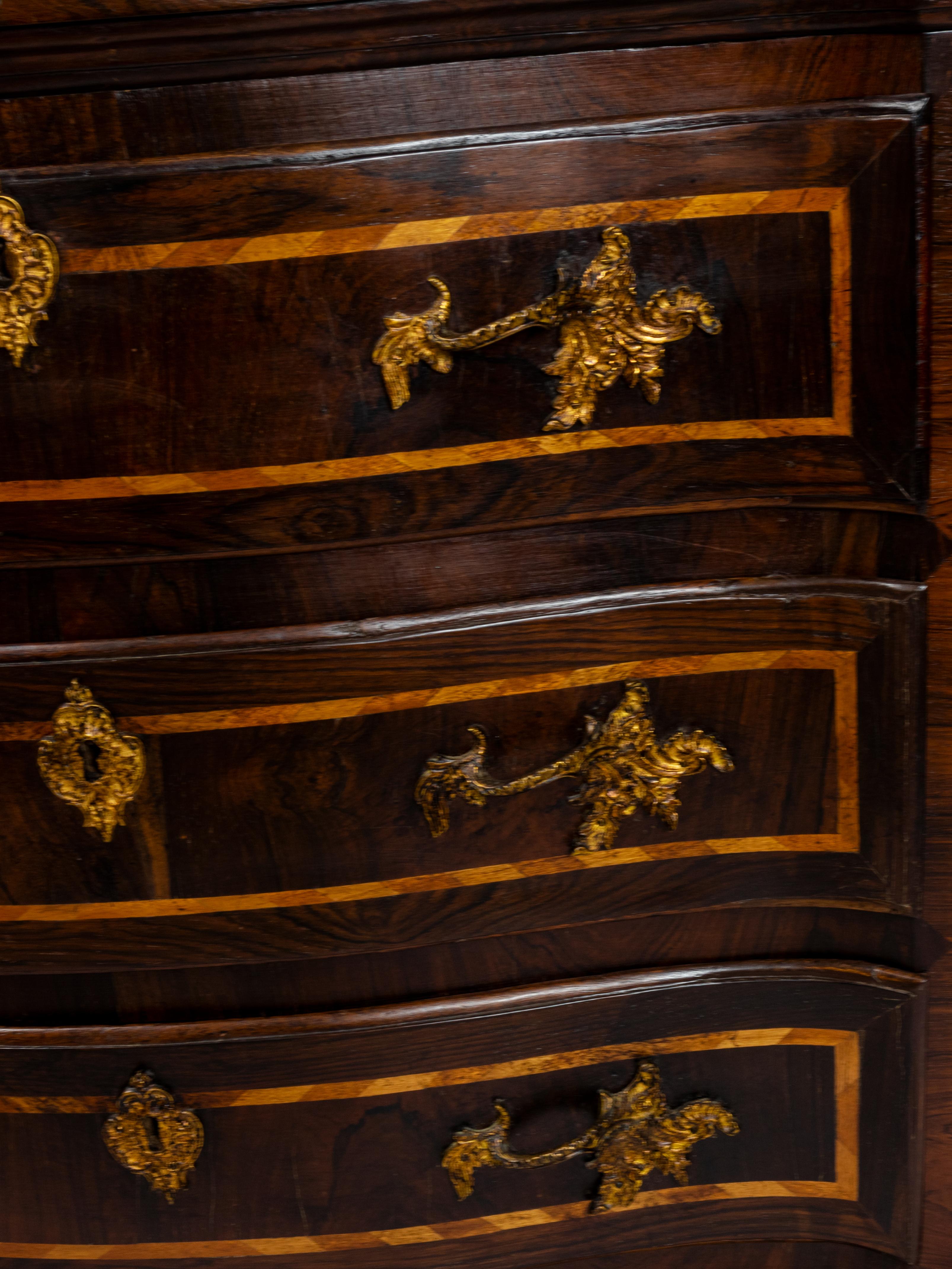 Baroque Drop Leaf Table Chest of Drawers, 17th Century For Sale 3