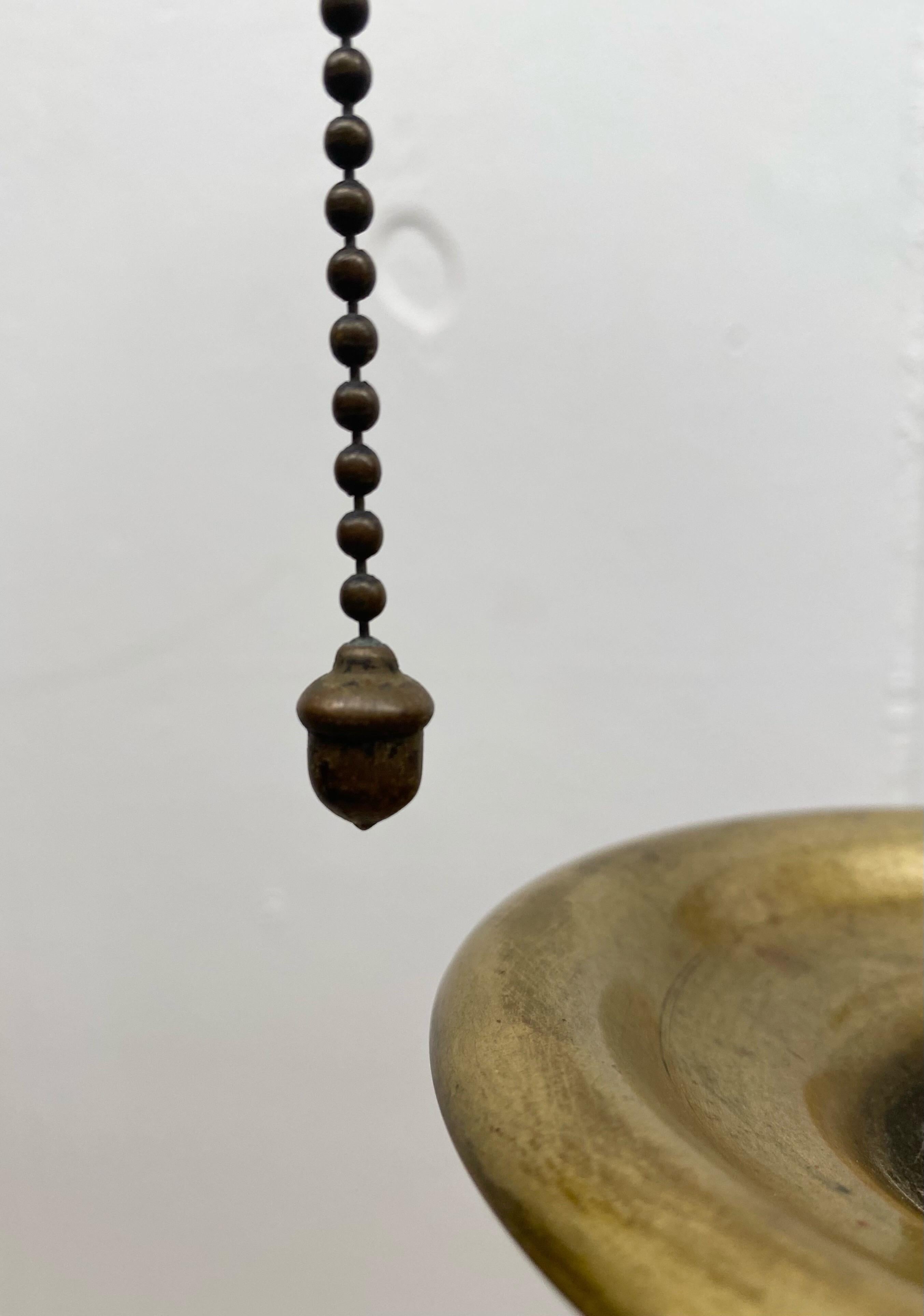  Baroque E. F. Caldwell Bronze Lamp with Greek Key Patinated Brass Shade 2