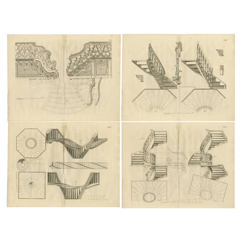 Baroque Elegance: Van der Horst's Staircase Engravings, 1739
