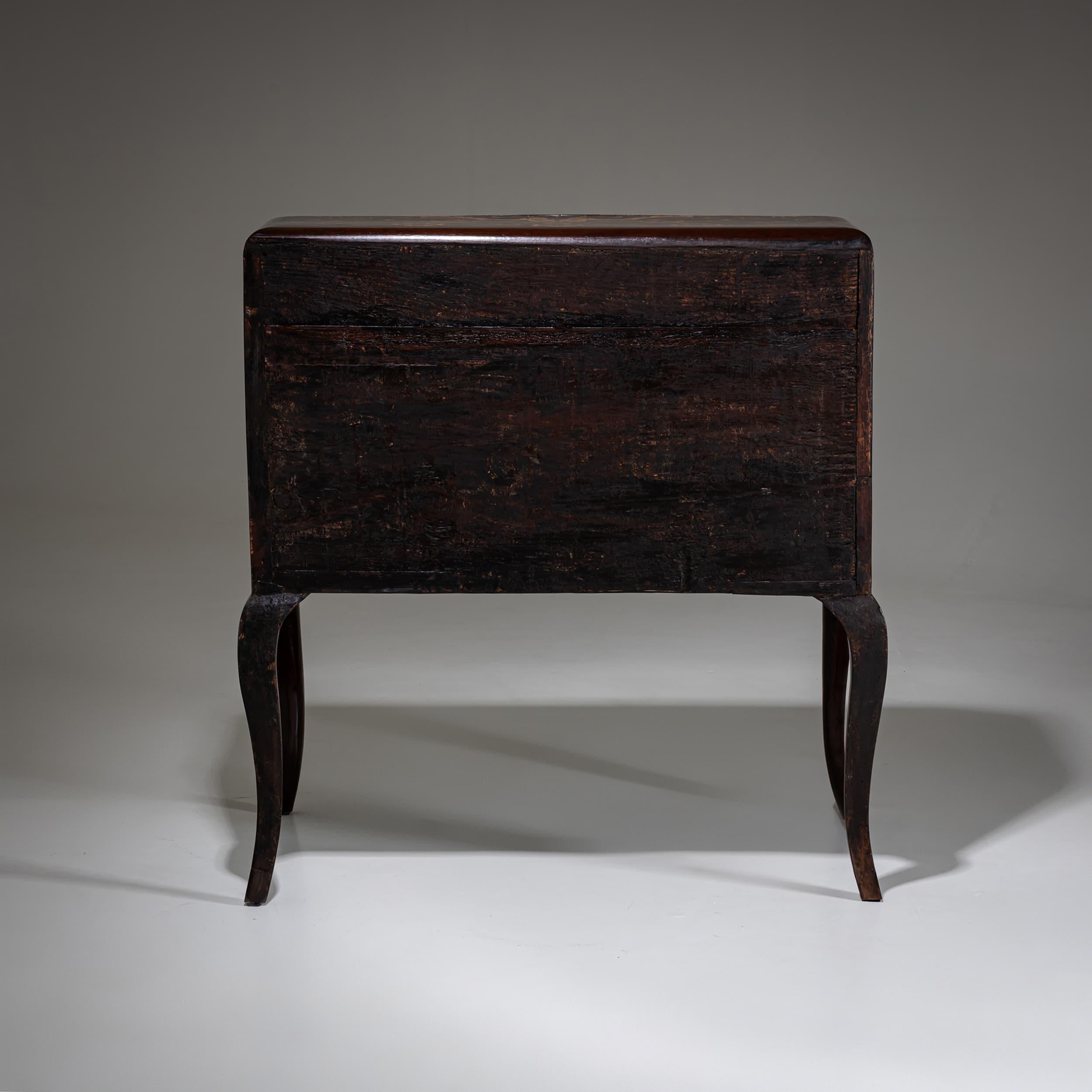 Secretaria barroca con superficie de marquetería, S. XVIII en venta 10