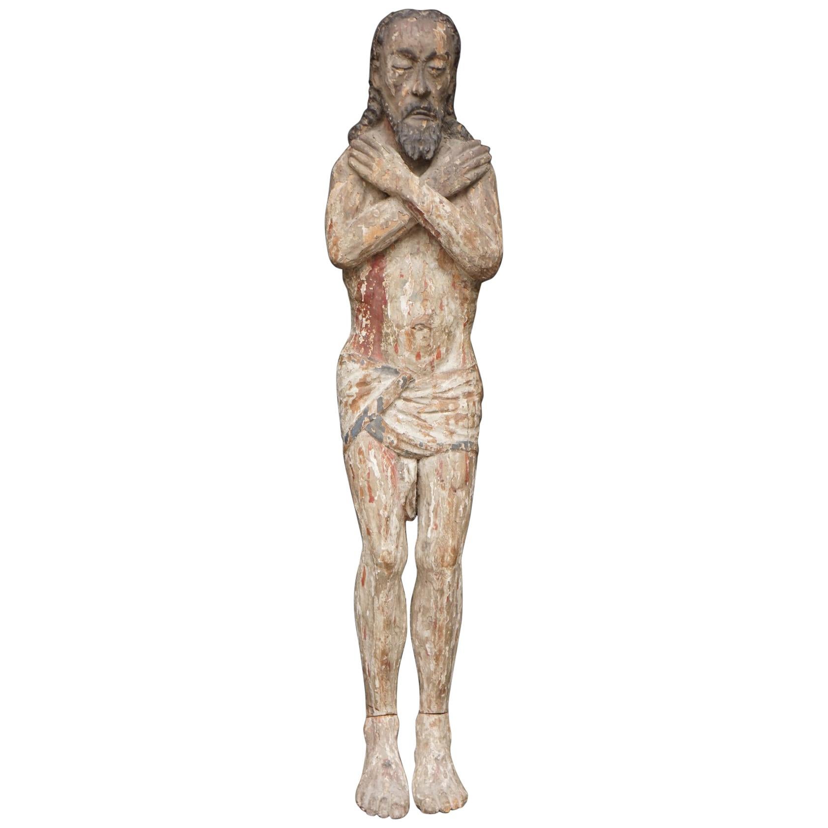 Figura barocca di Cristo crocifisso