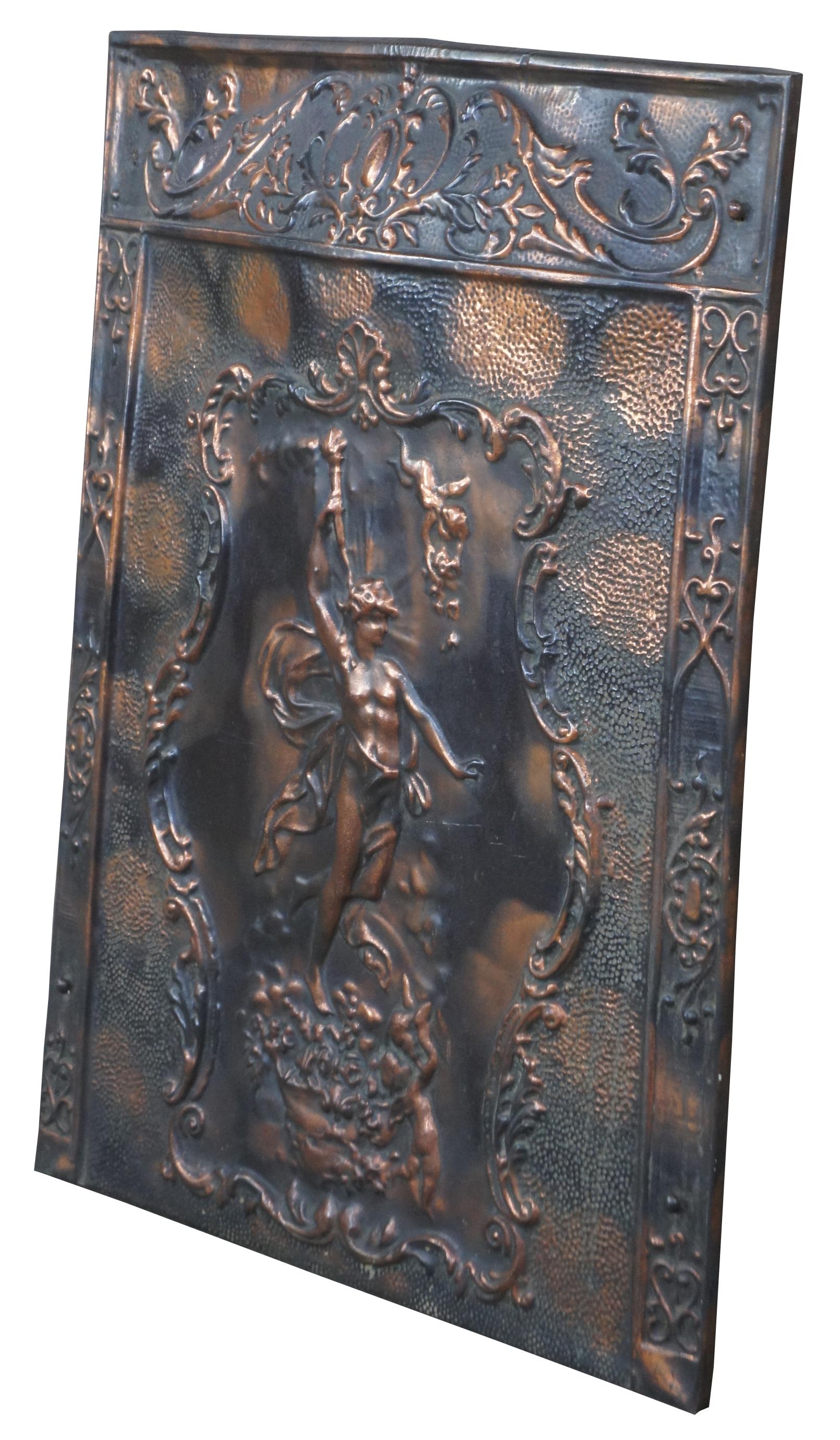 cast iron fireplace summer cover