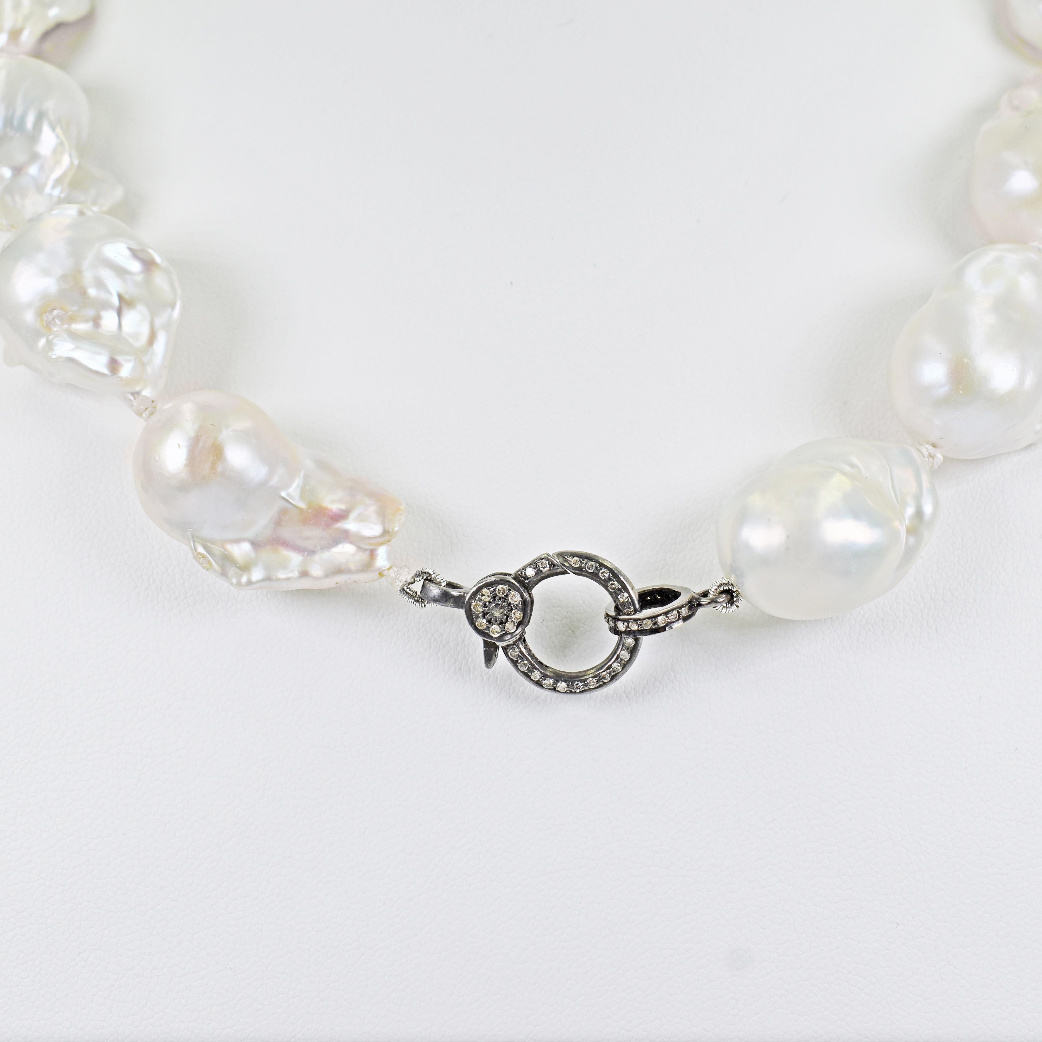 pearl beaded collar necklace