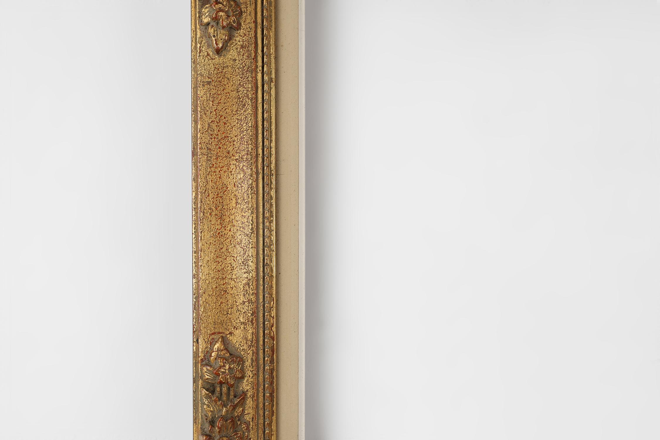 Marco de cuadro barroco dorado en madera, Francia ca. 1900 Francés en venta