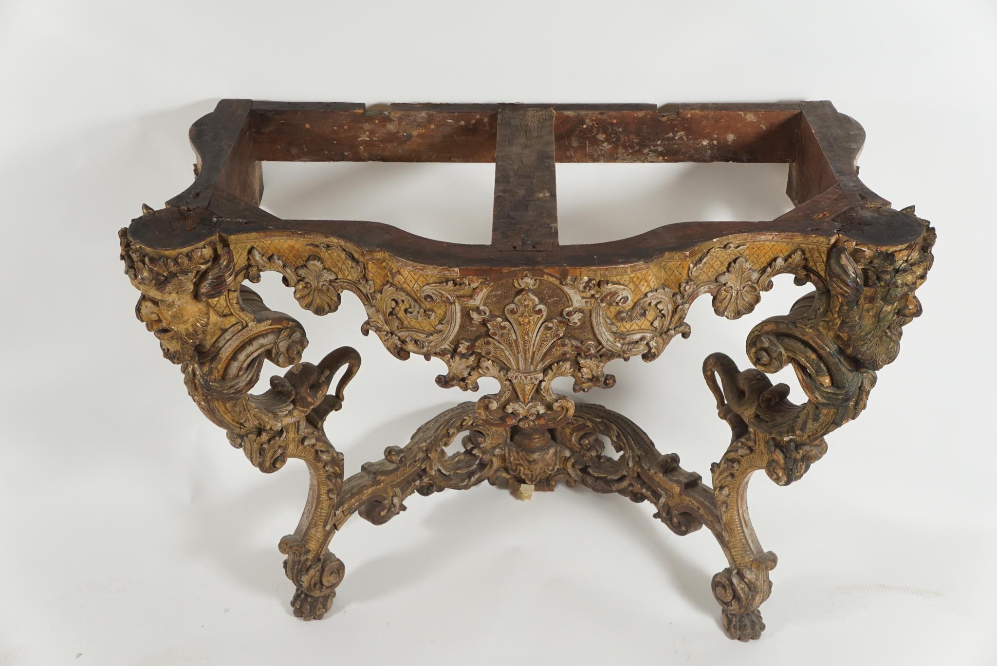 Baroque Giltwood Console 6