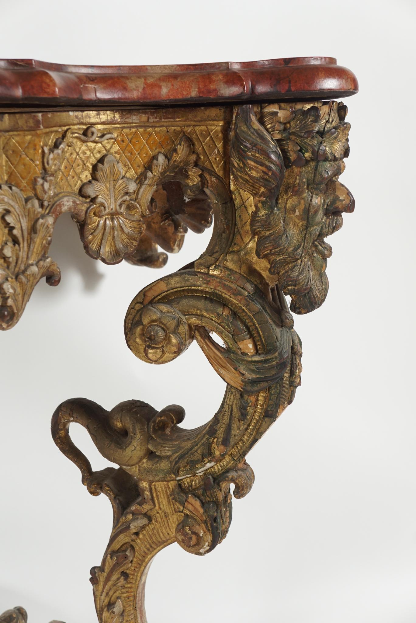 Baroque Giltwood Console 1