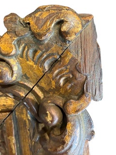 Marco barroco de madera dorada para cuadros o pinturas - siglo XVII