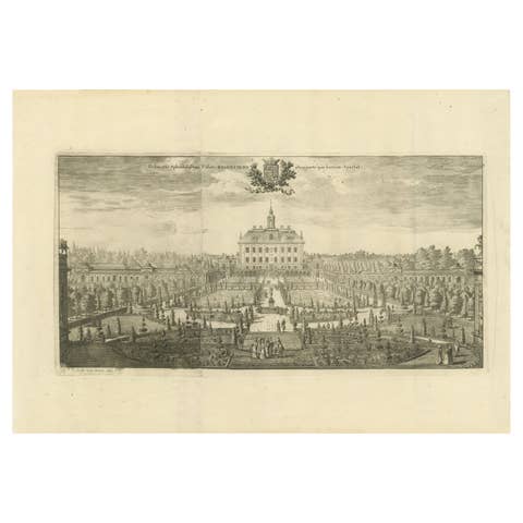 Baroque Grandeur: The Rosersberg Palace Gardens in Swidde's 1695 Engraving