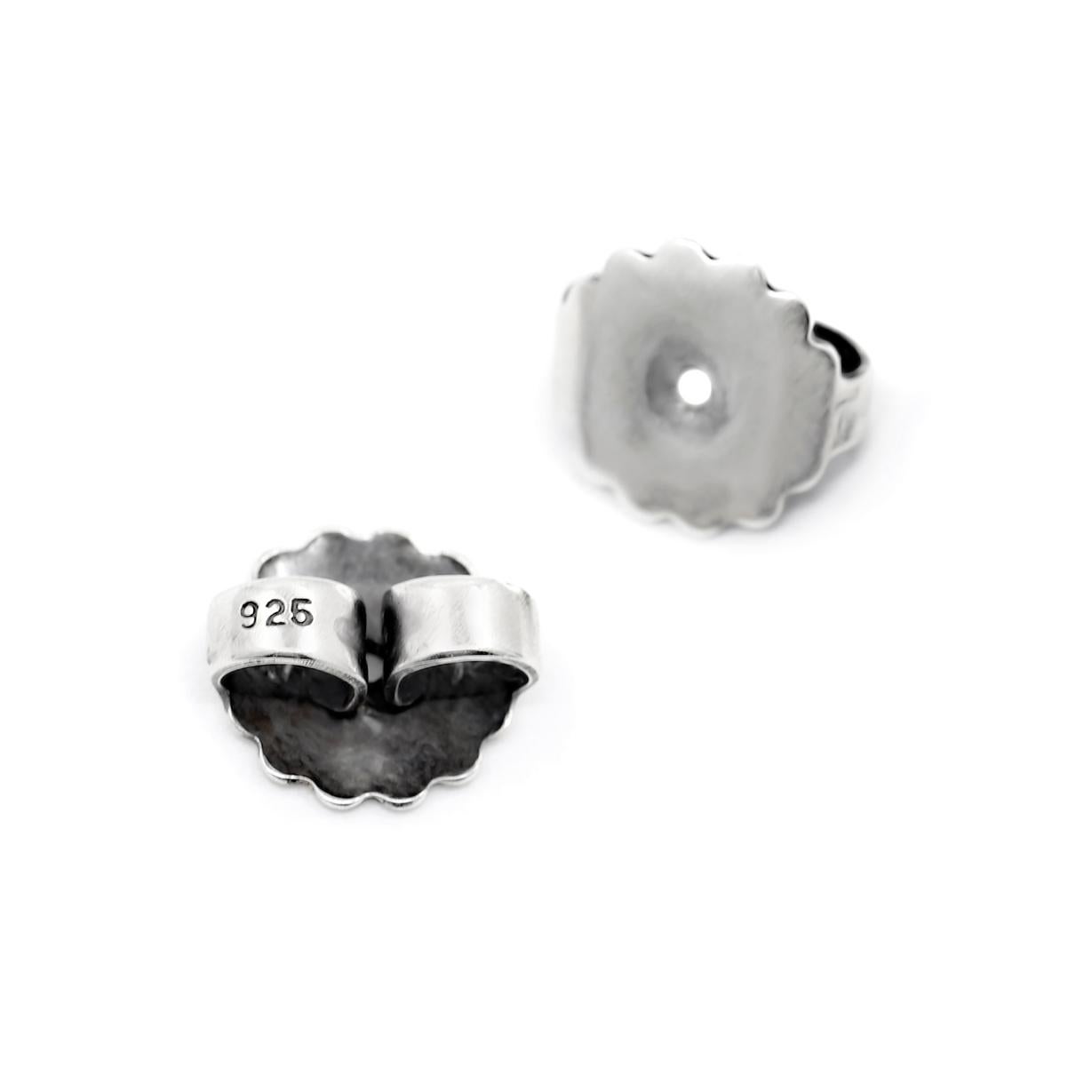 Women's Baroque Gray Keshi Pearl Oxidized Silver Jax Stud Earrings, John Iversen 2024 For Sale