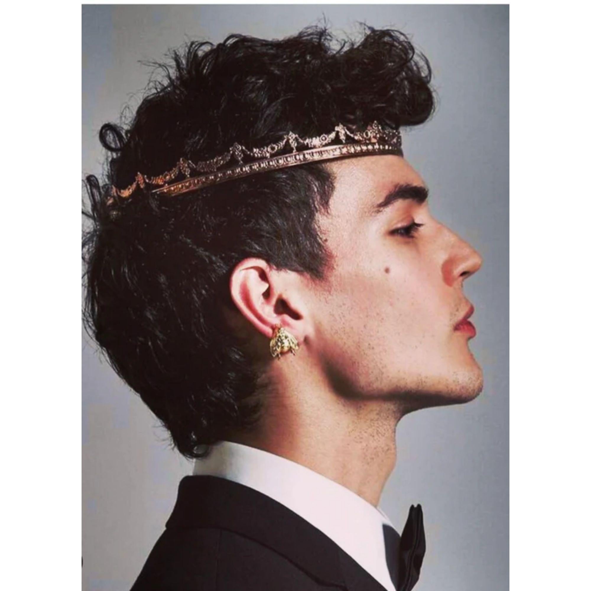 La couronne baroque à halo de Mordekai est notre coiffe classique. Parfaites en tant que couronnes pour hommes ou en tant que belles reines, elles vous feront vous sentir comme des rois. Fabriqué en Amérique. Plaqué sur laiton

Informations